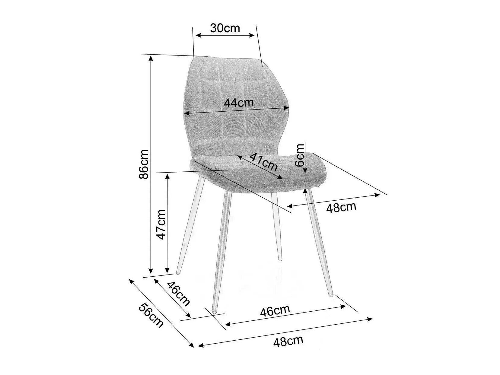 Stol Detroit 718 (Rjava)