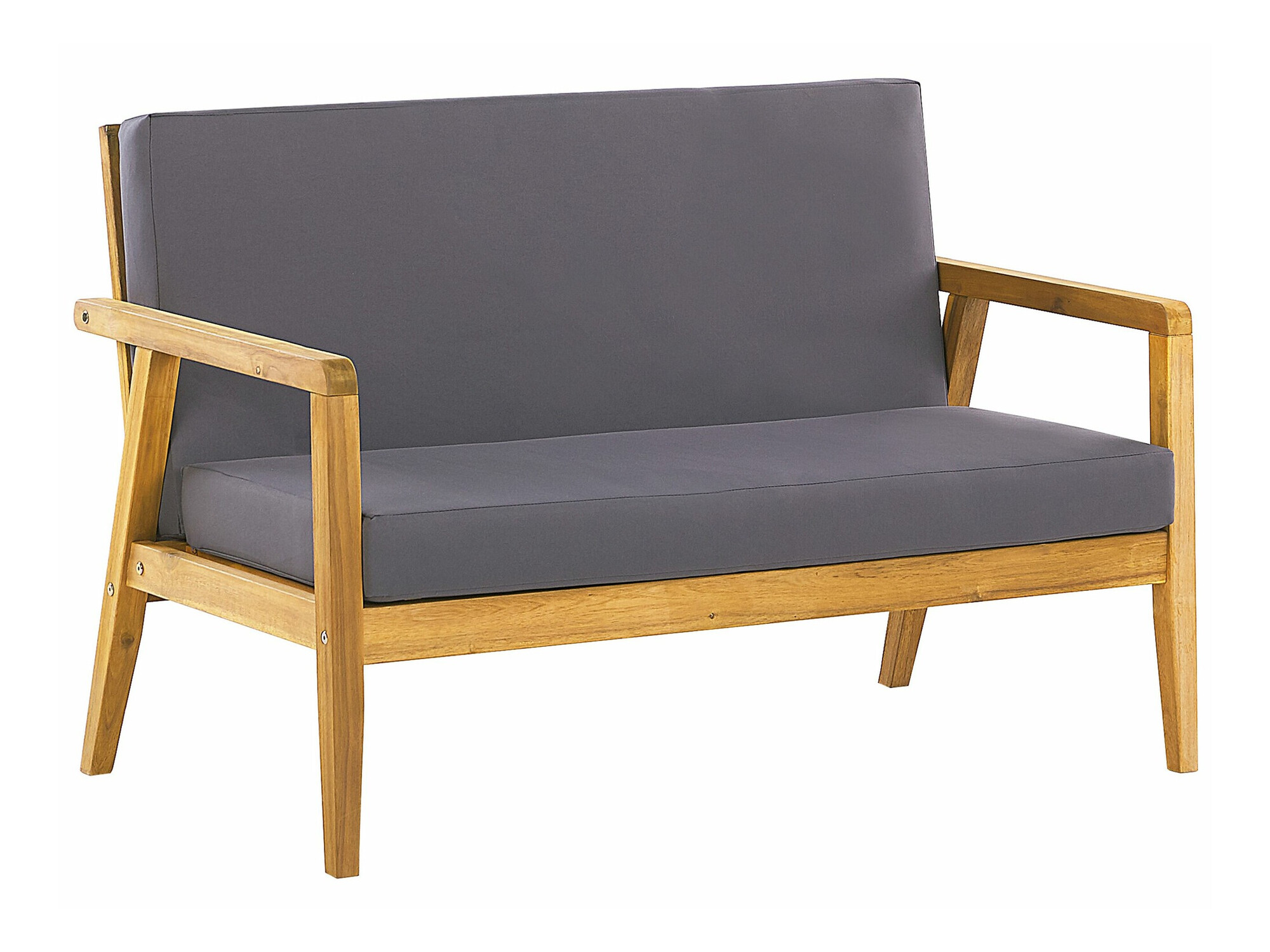 Komplet vrtnega pohištva Berwyn 2592 (Svetel les + Temno siva)