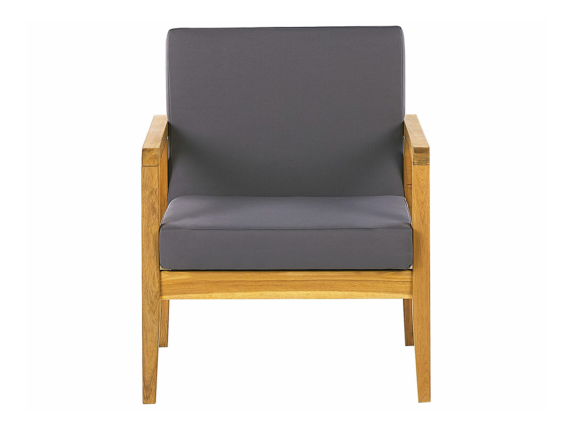 Komplet vrtnega pohištva Berwyn 2592 (Svetel les + Temno siva)