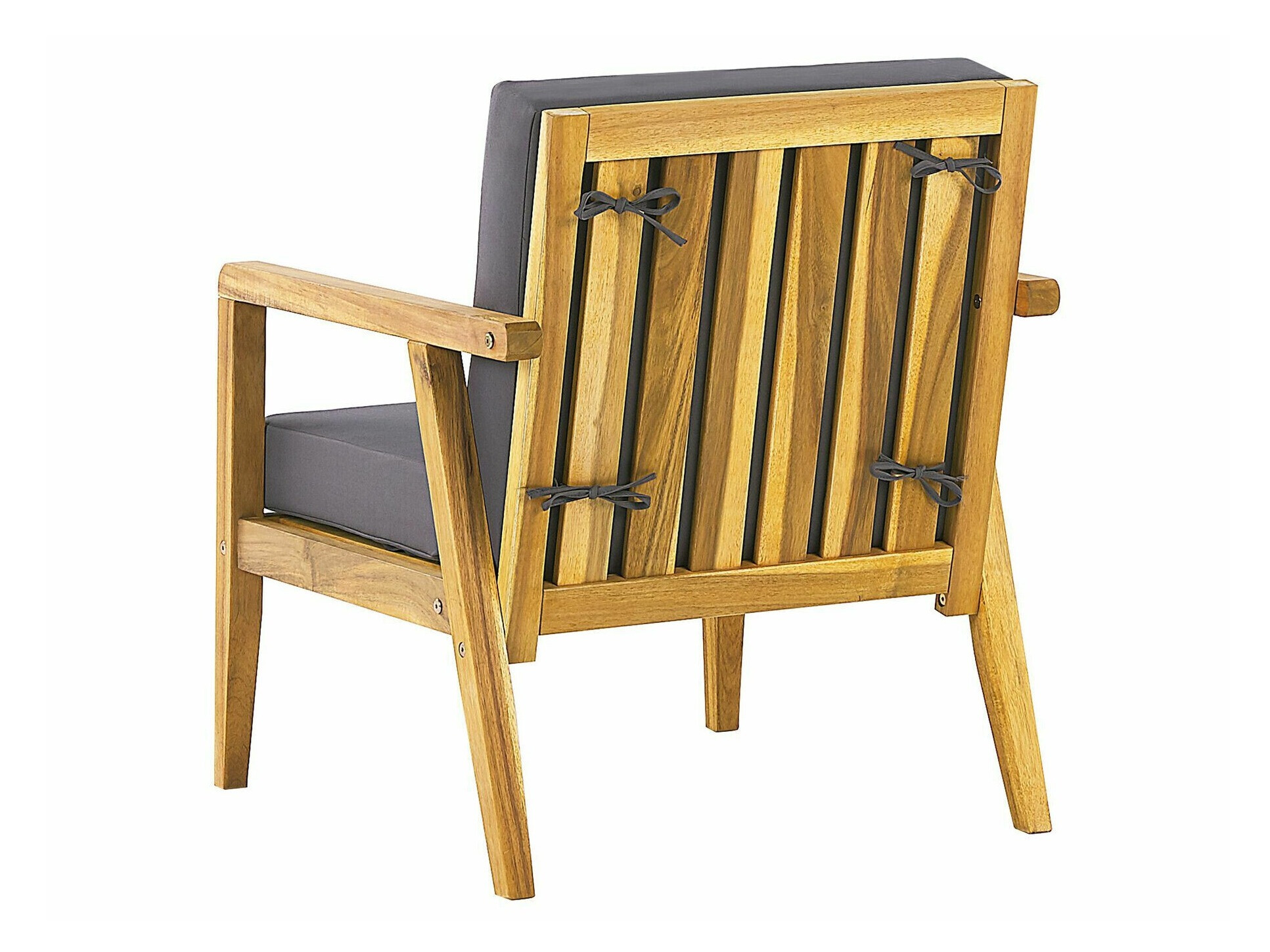 Komplet vrtnega pohištva Berwyn 2592 (Svetel les + Temno siva)