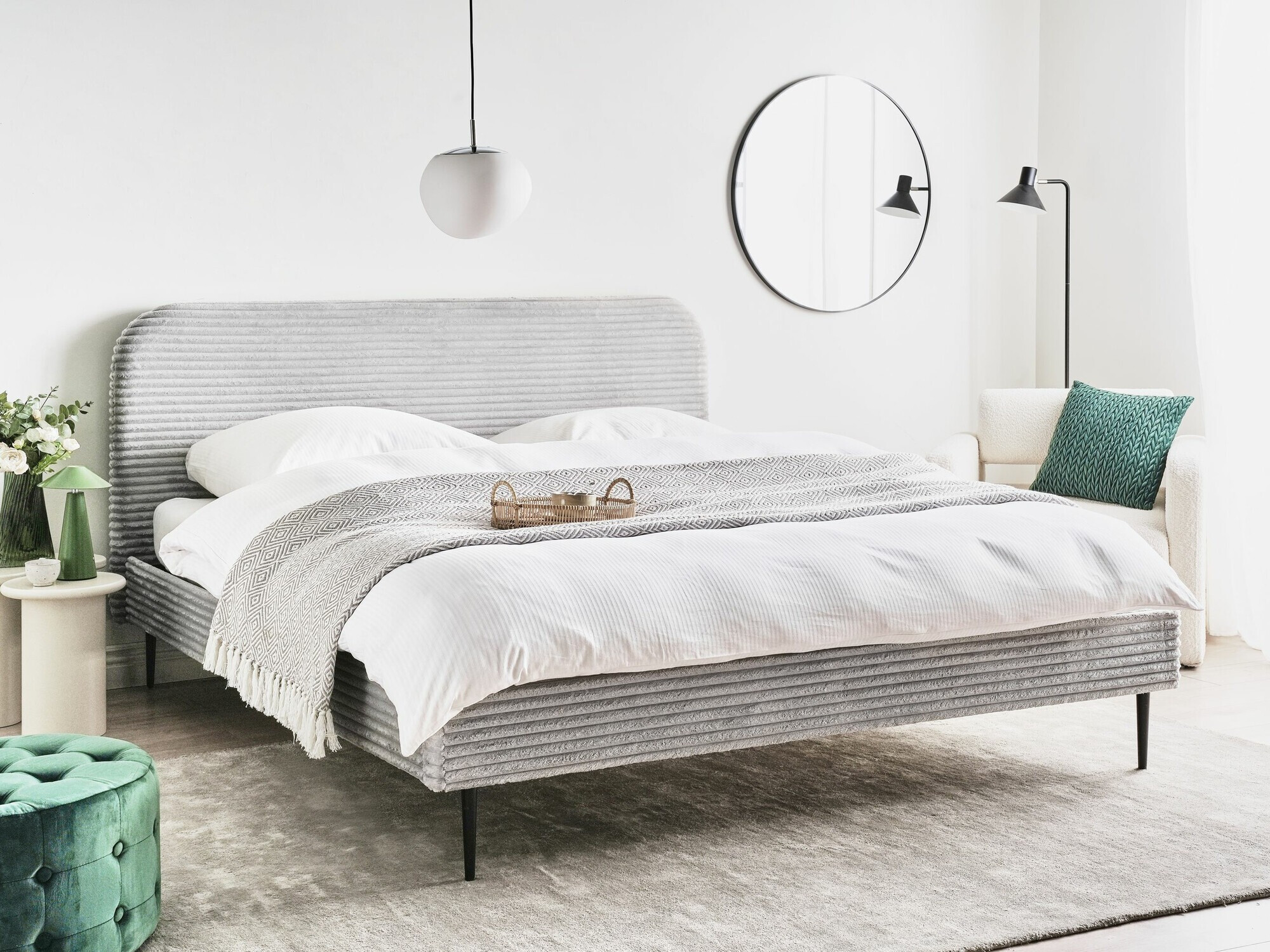 Postelja Berwyn 2591 (Svetlo siva)