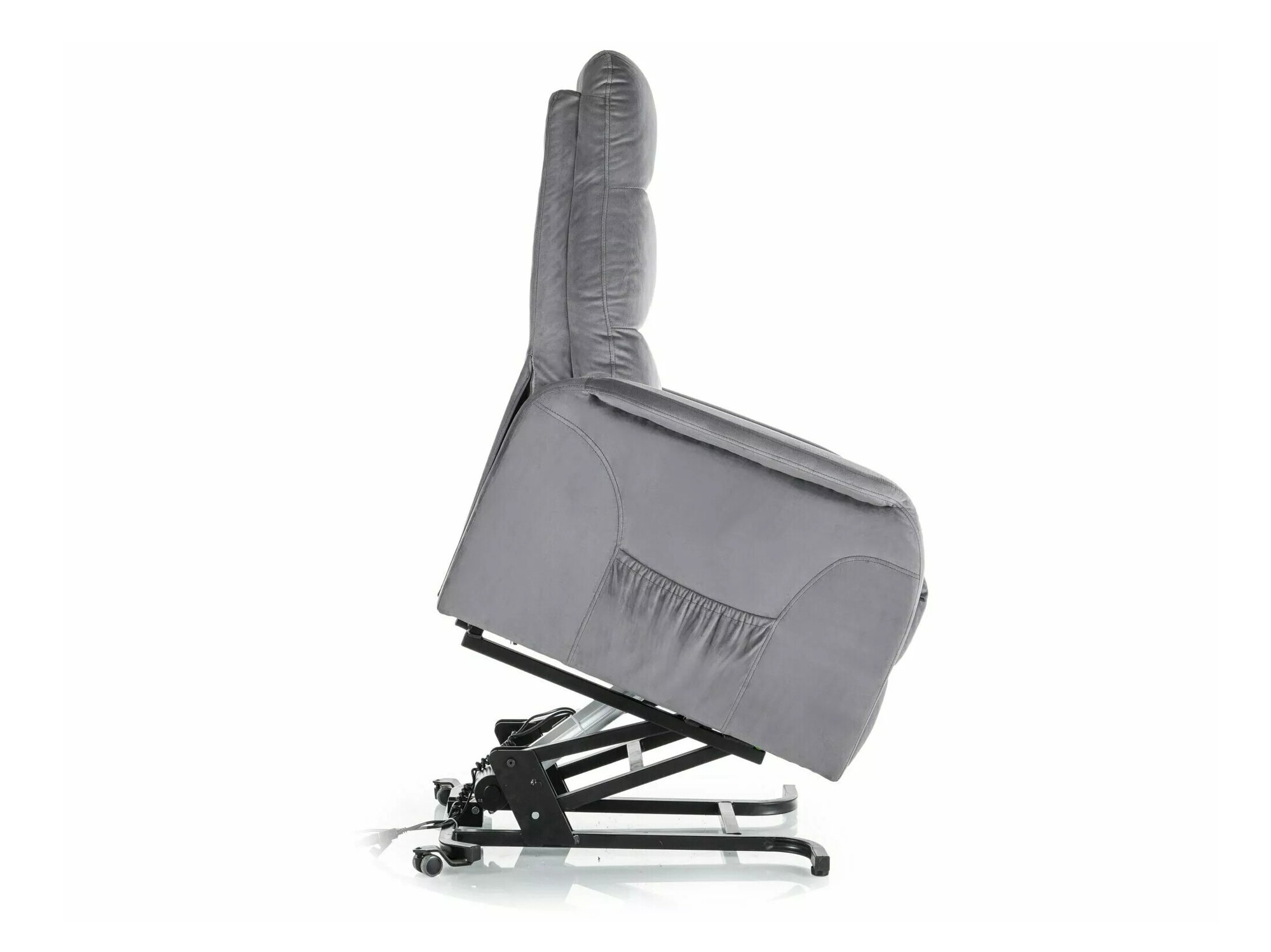 Fotelj s počivalnikom Detroit 722 (Temno siva)