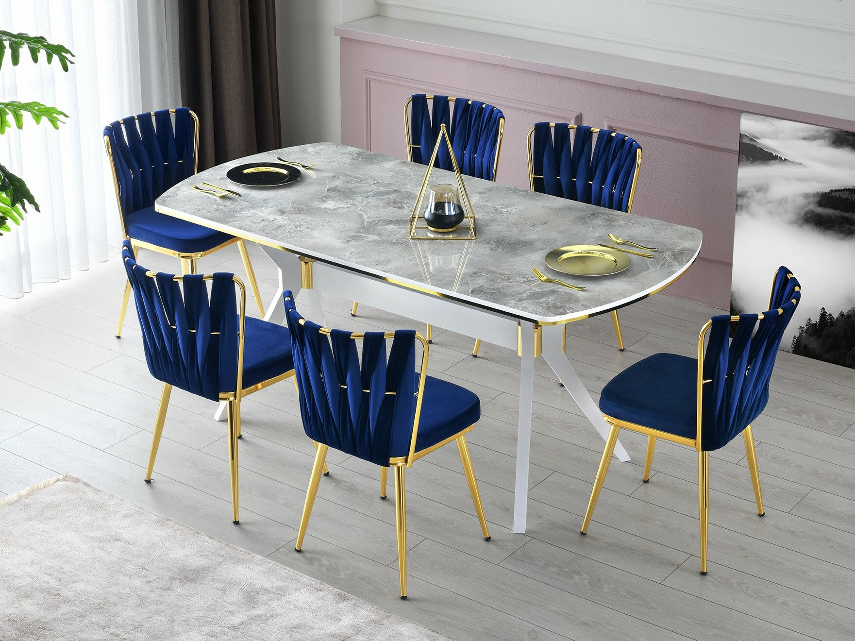 Miza Kailua 2469 (Sivi marmor)