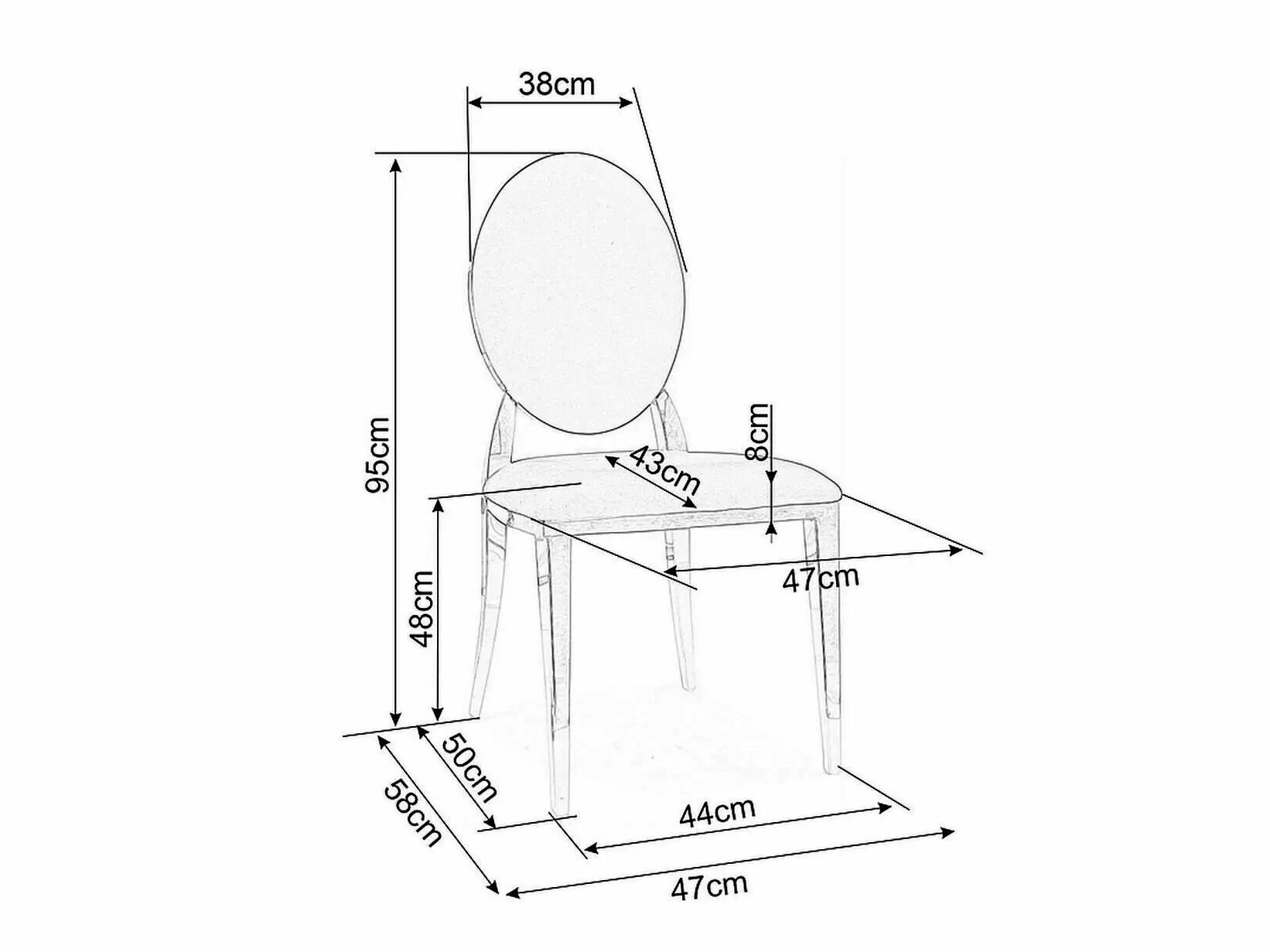 Stol Detroit 720 (Bež)