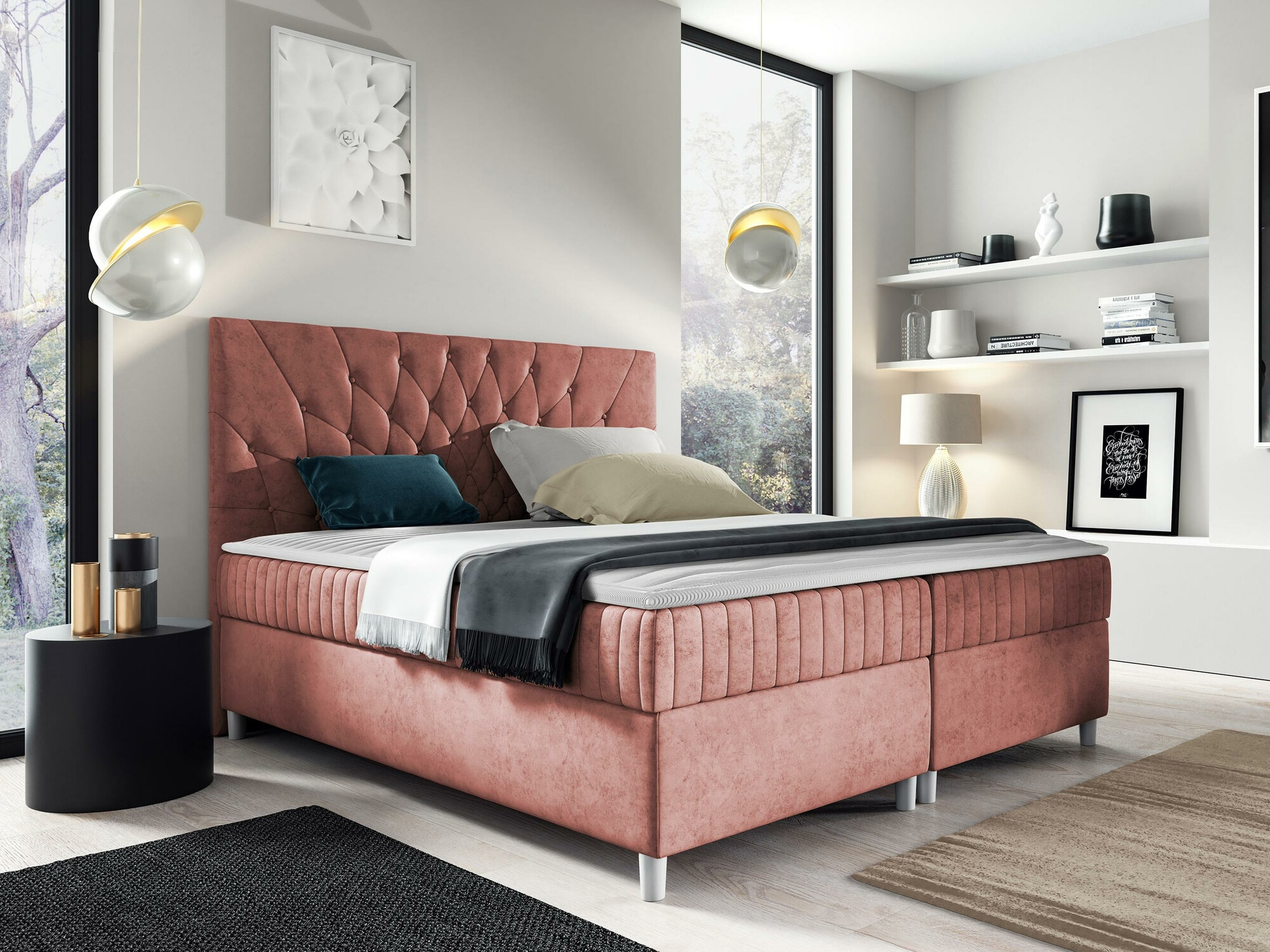 Boxspring postelja Civitas (Manila 29)
