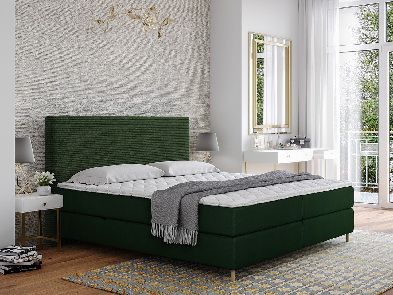 Boxspring postelja ComfiDream Miraara (Poso 14 + Kronos 14)