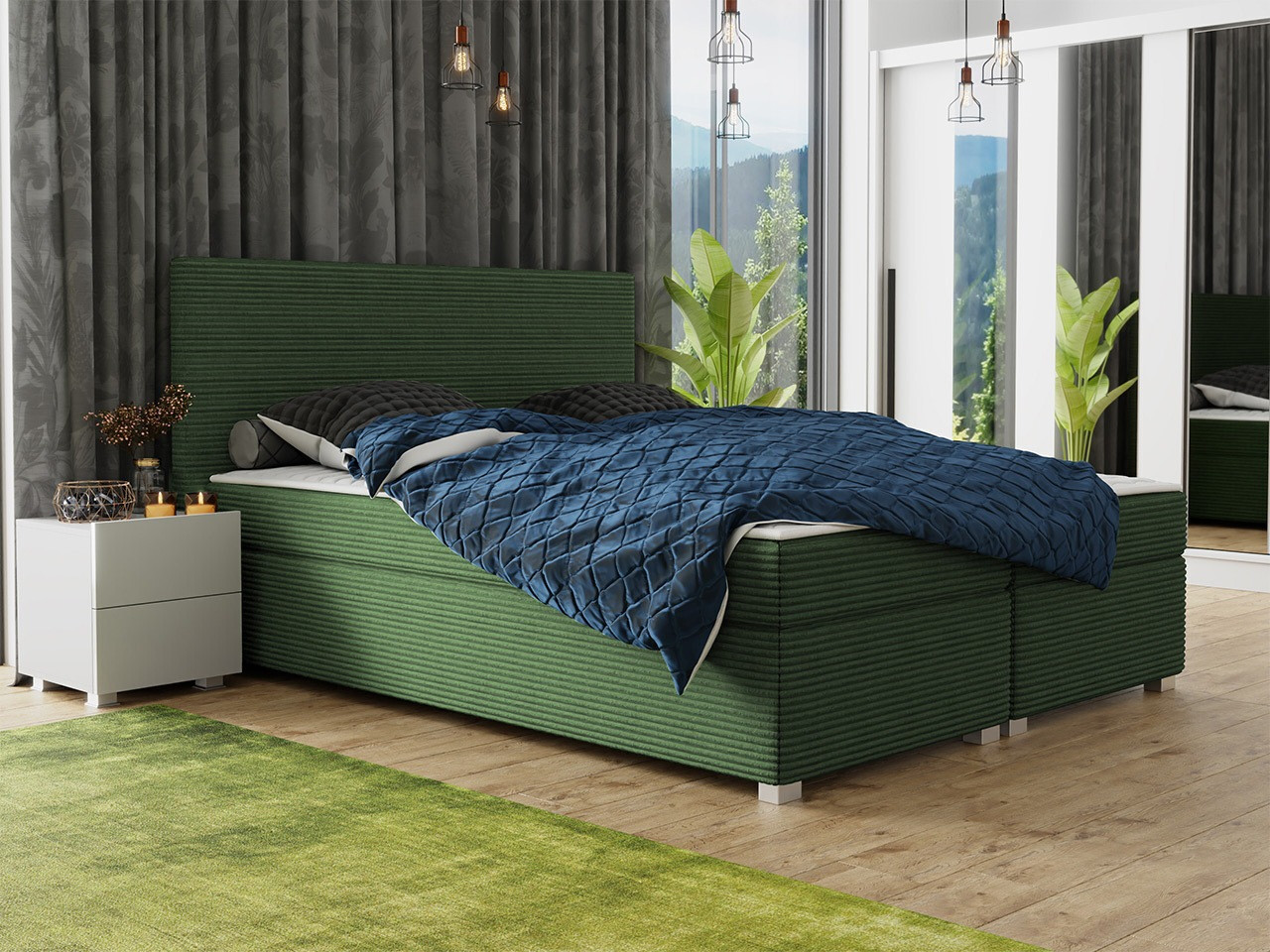 Boxspring postelja Memphis 137 (Poso 14)