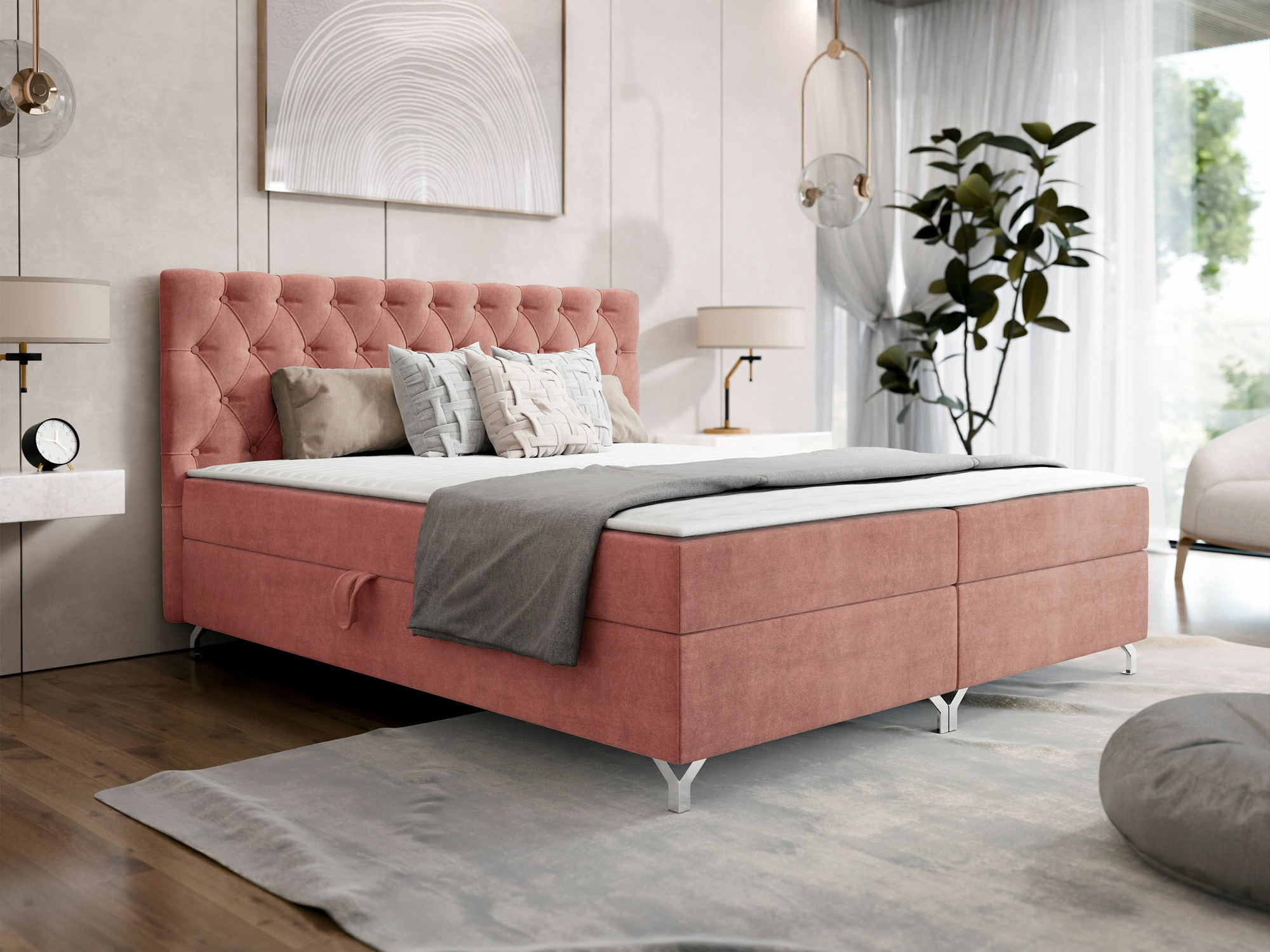Boxspring postelja Memphis 141 (Manila 29)