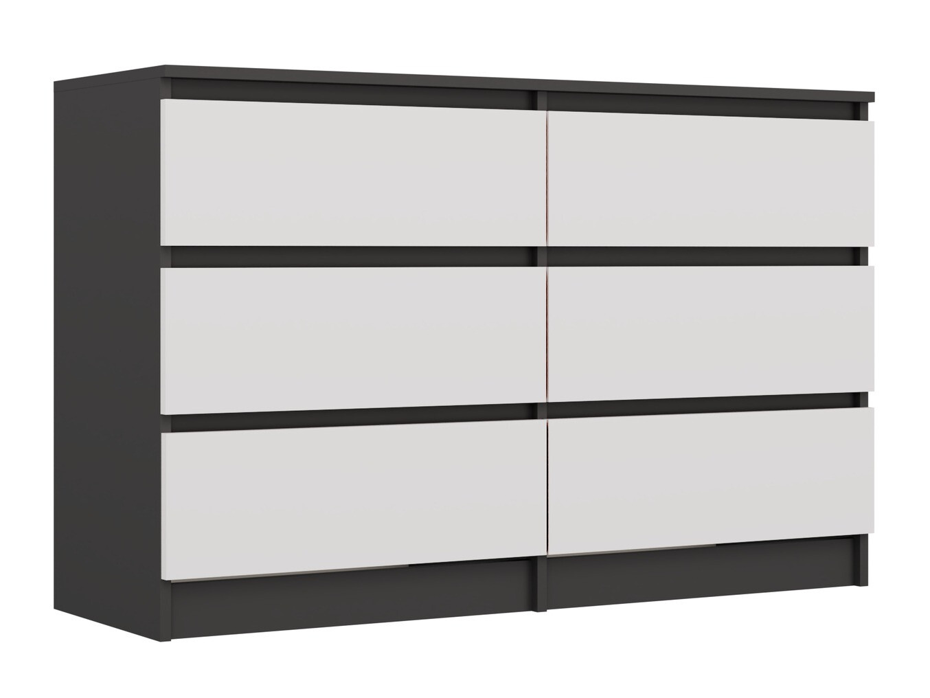 Komoda Elbvelu 103 (Antracit + Bela)