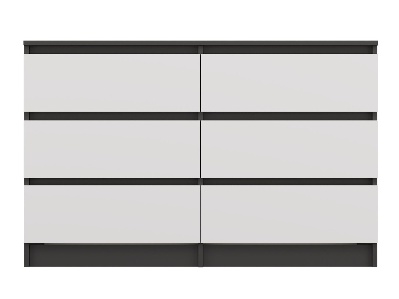 Komoda Elbvelu 103 (Antracit + Bela)