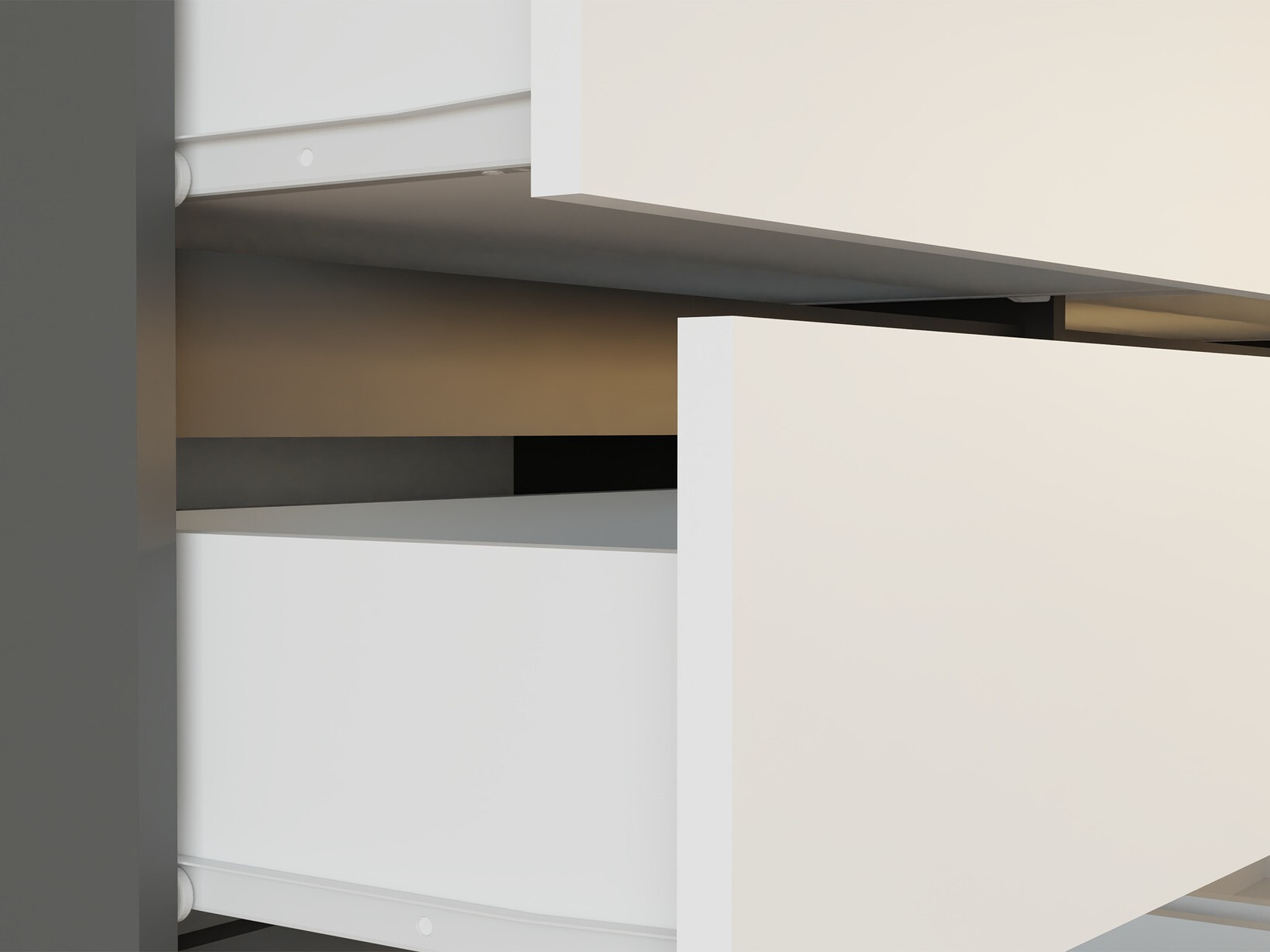 Komoda Elbvelu 103 (Antracit + Bela)