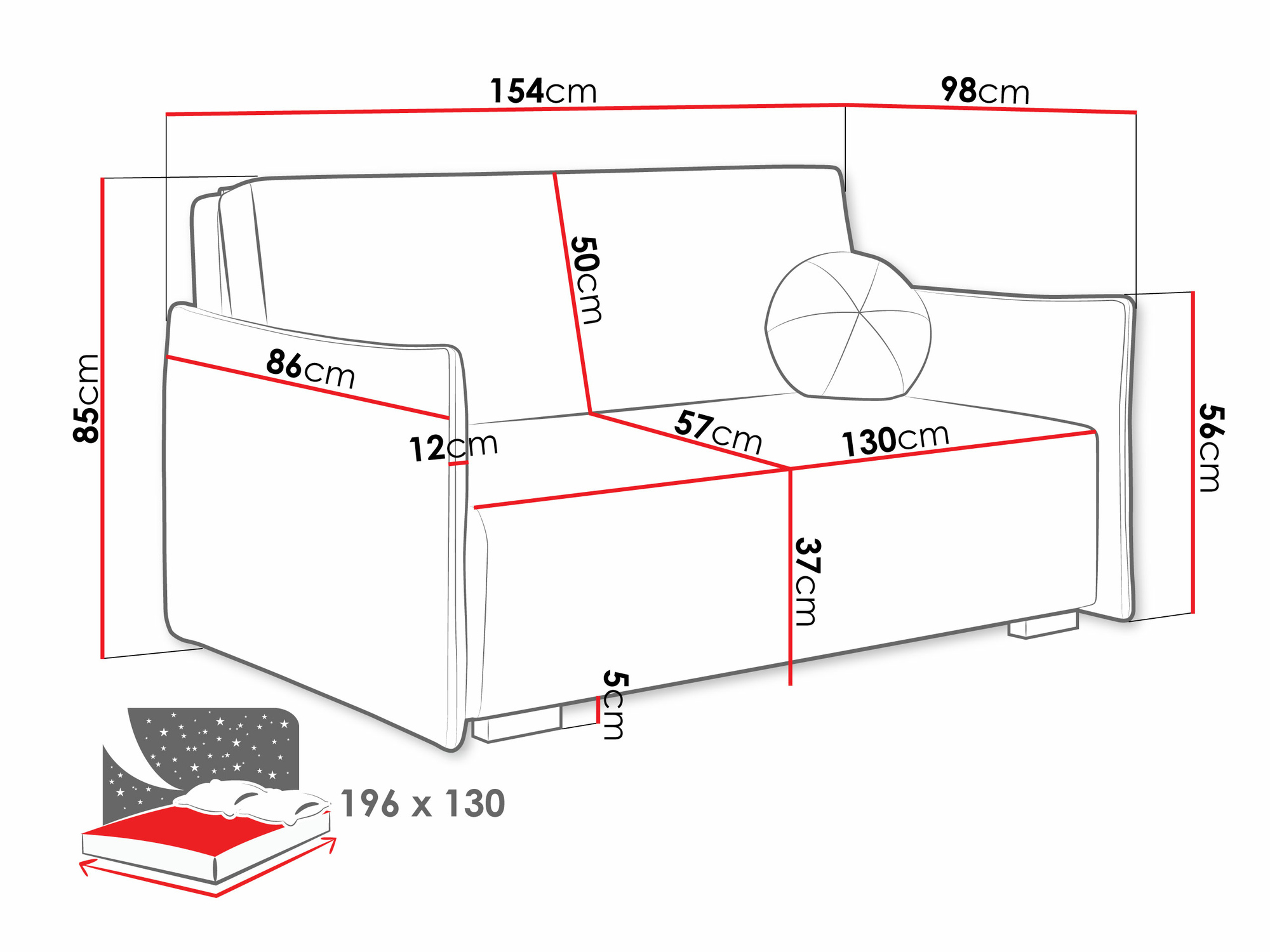 Raztegljiv kavč Velven III (Soul 1)