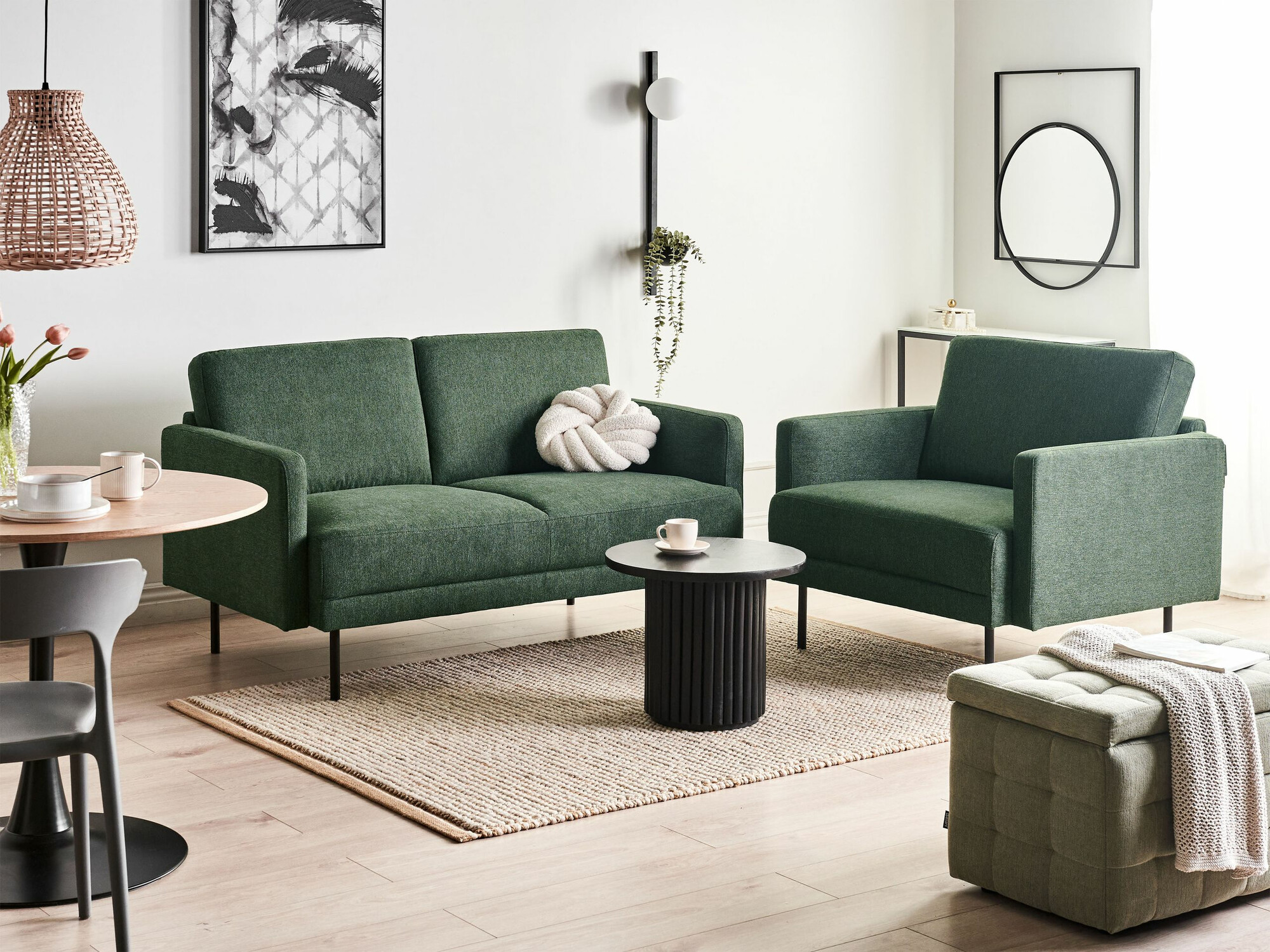 Kavč Salmono 103 (Temno zelena)