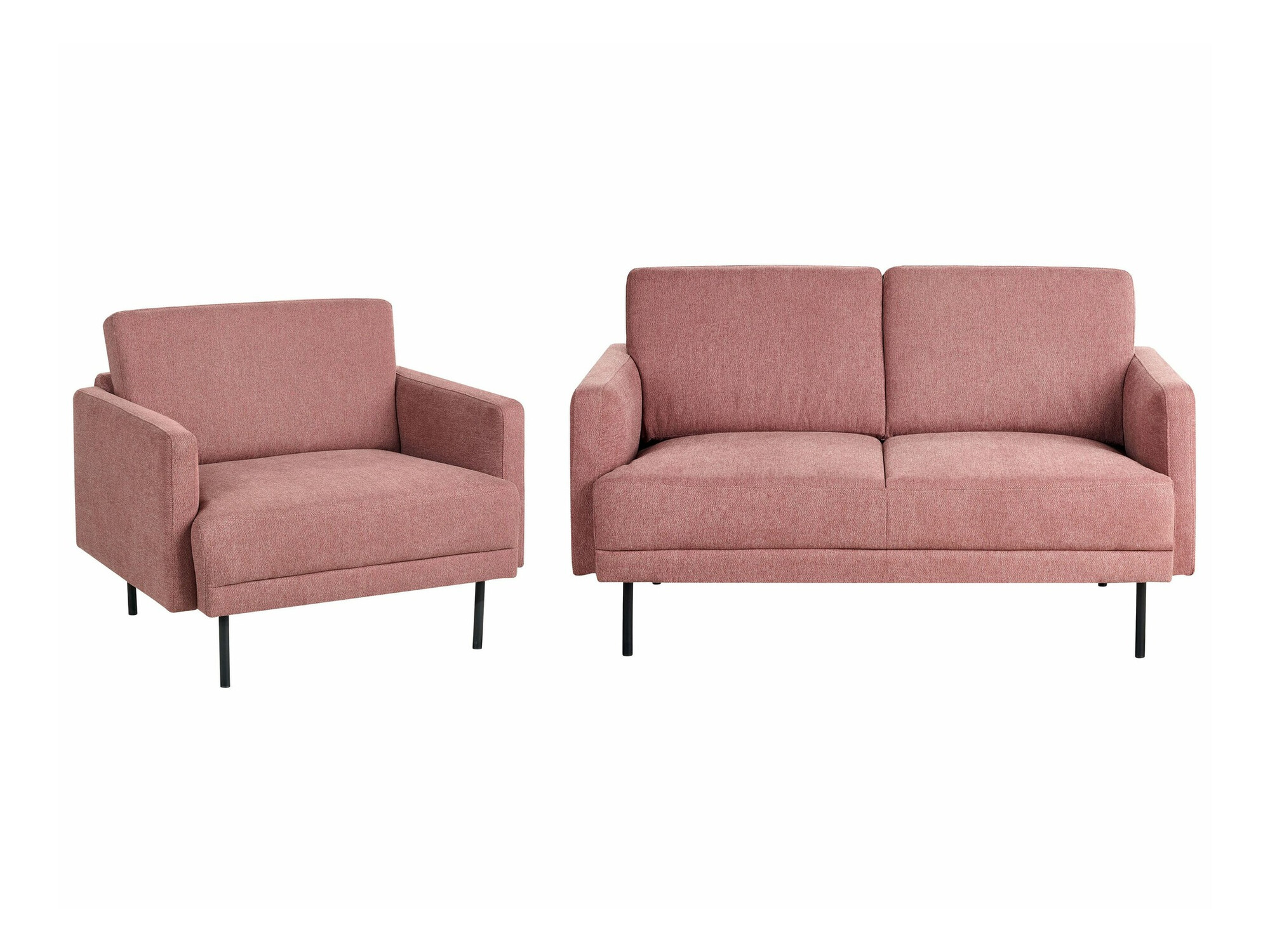 Komplet oblazinjenega pohištva Salmono 104 (Umazano roza)