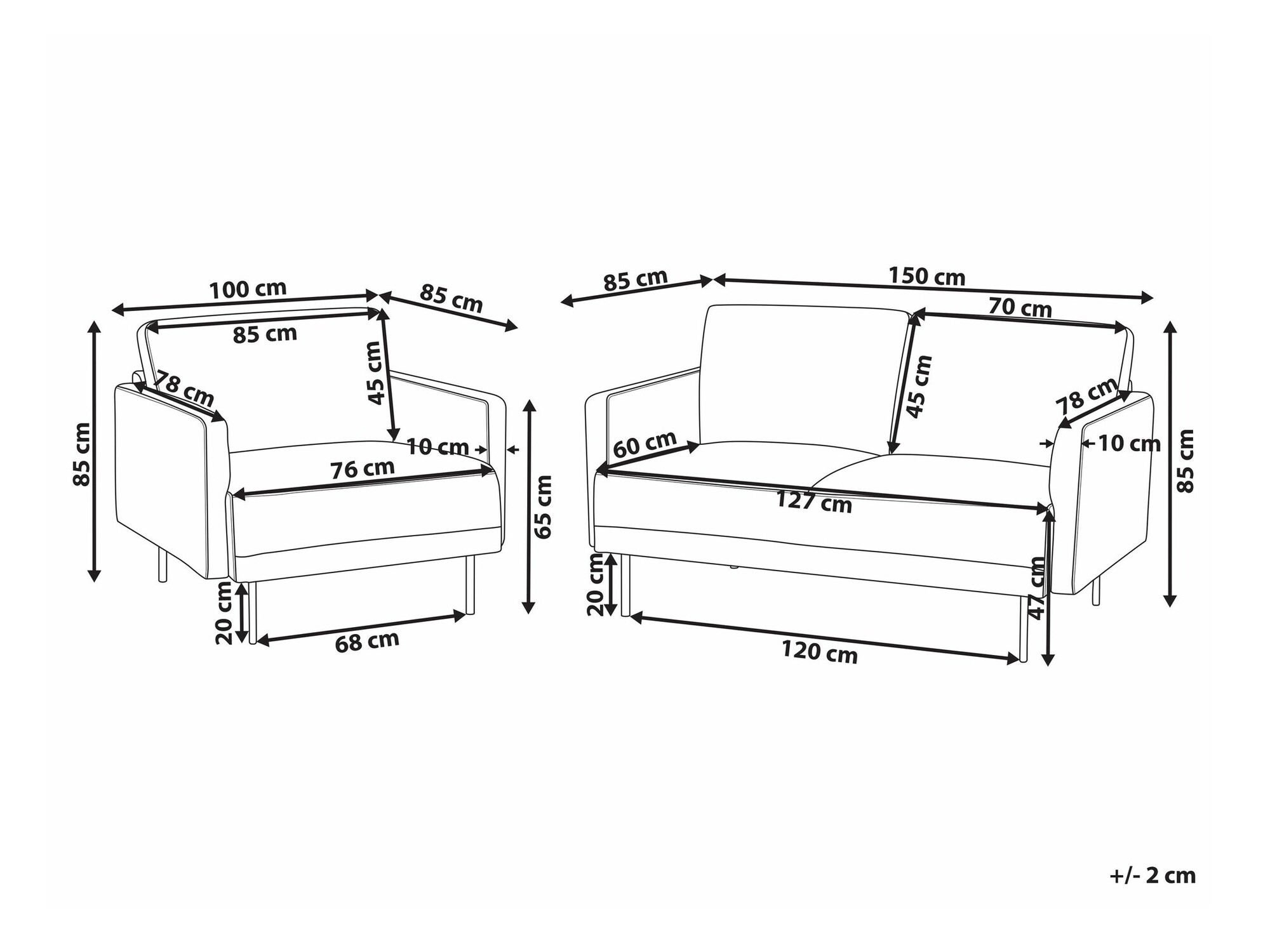 Komplet oblazinjenega pohištva Salmono 104 (Umazano roza)