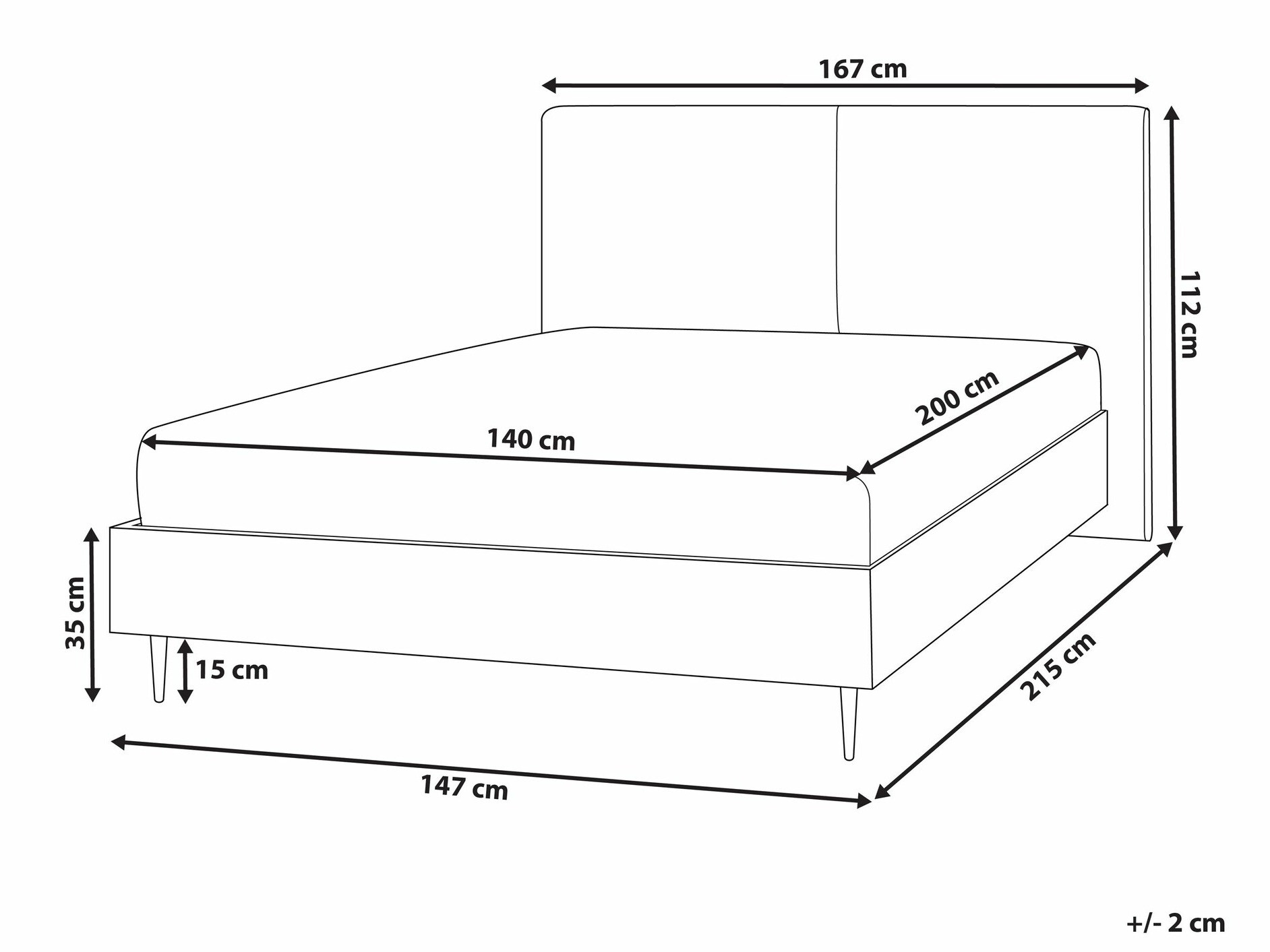 Postelja Berwyn 1273 (Bež + Svetel les)