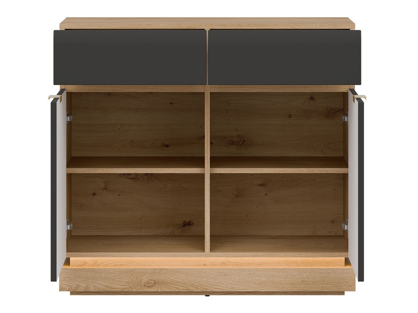 Komoda Teselbu 102 (Antracit + Hrast)