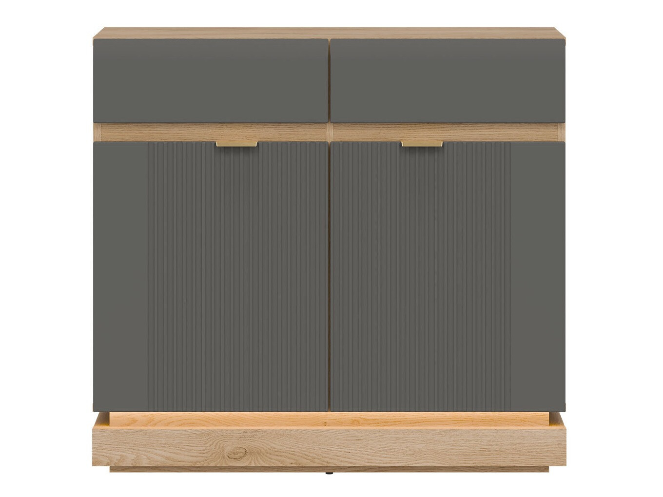 Komoda Teselbu 102 (Siva + Hrast)