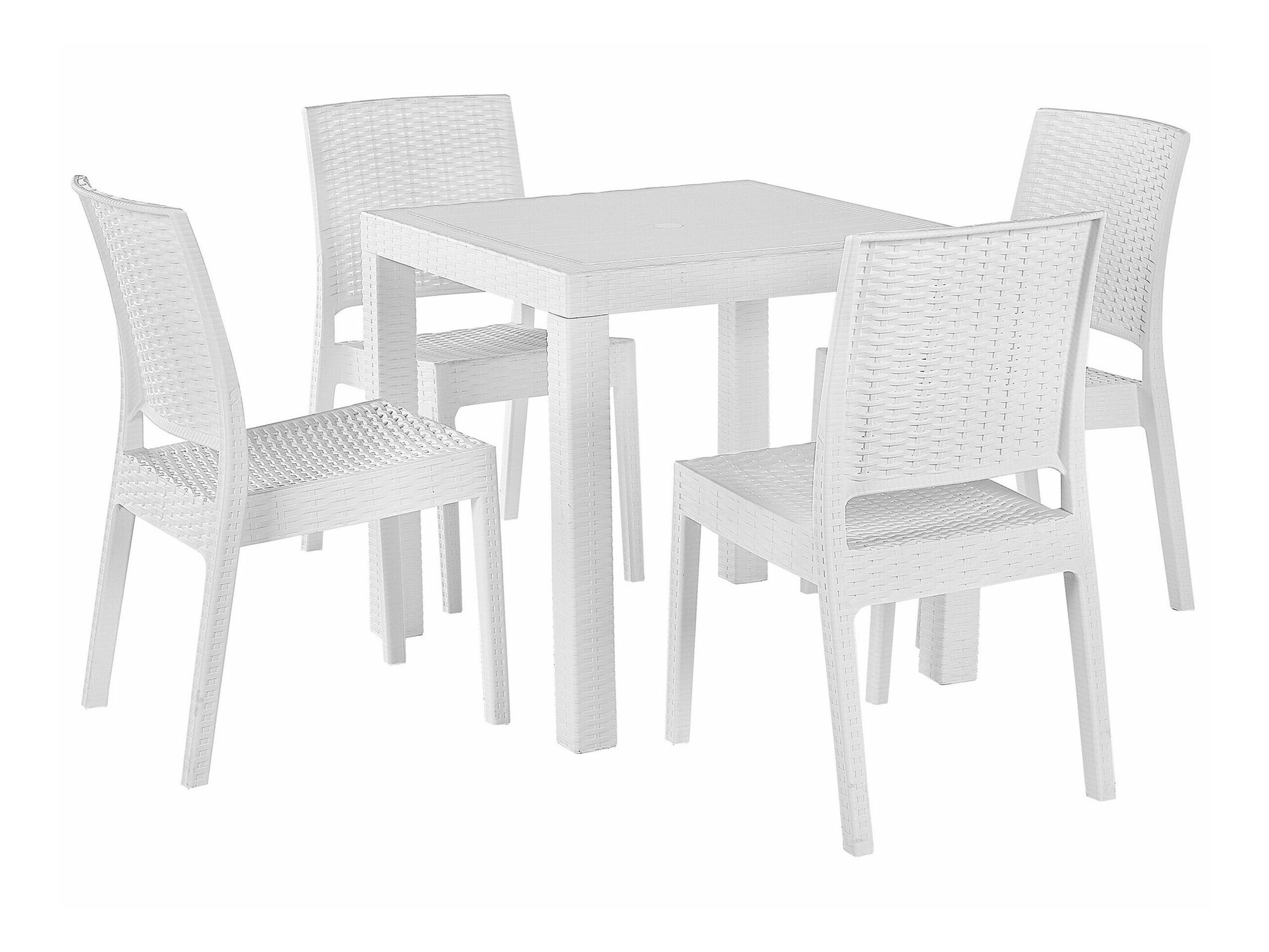 Komplet mize in stolov Berwyn 2606 (Bela)