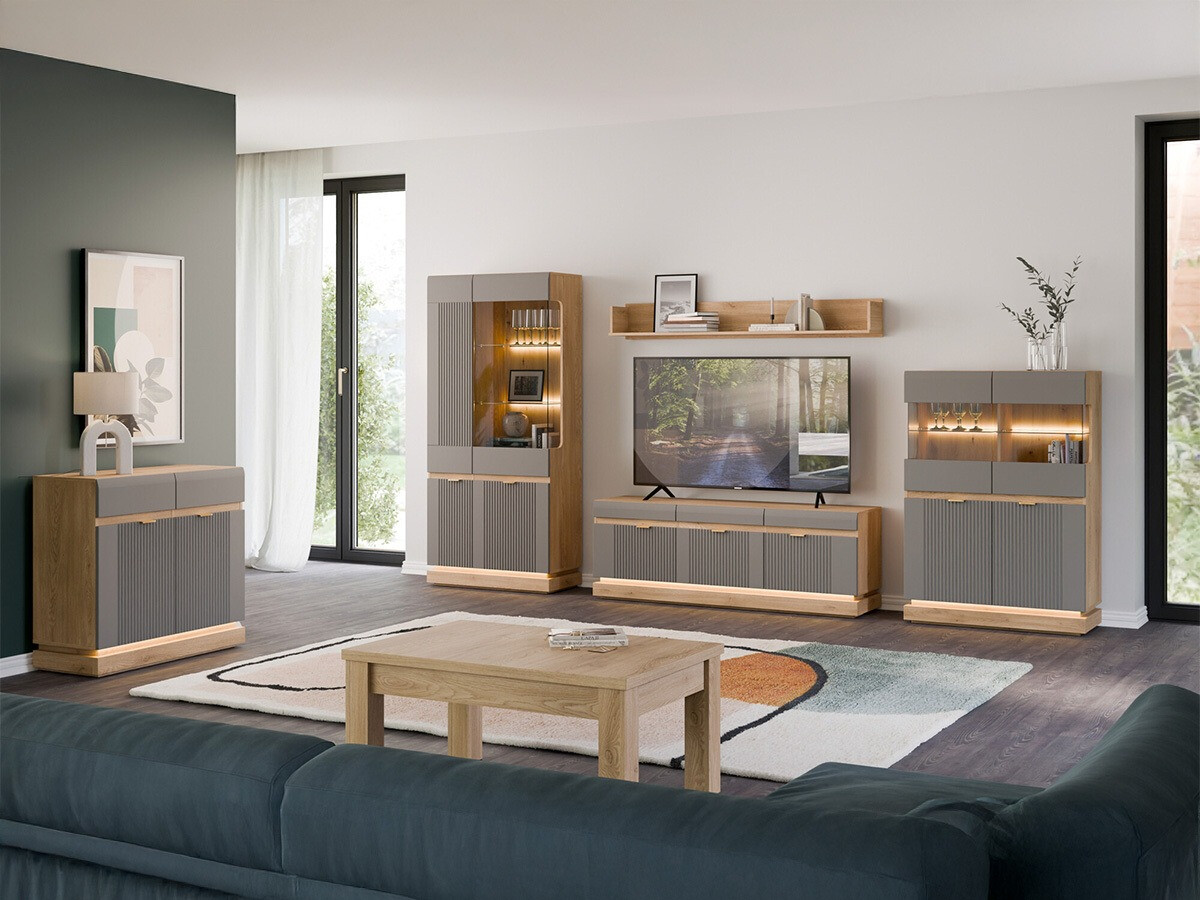 TV-omarica Teselbu 100 (Siva + Torro hrast)