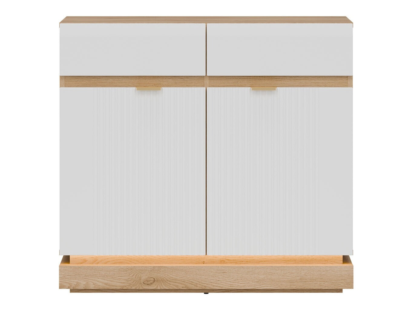 Komoda Teselbu 102 (Bela + Hrast)