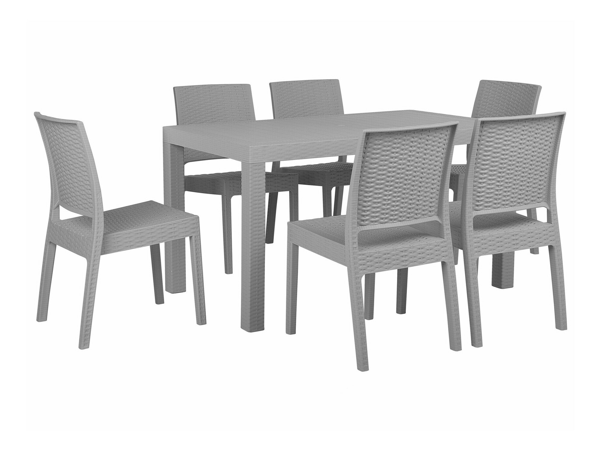 Komplet mize in stolov Berwyn 2607 (Svetlo siva)