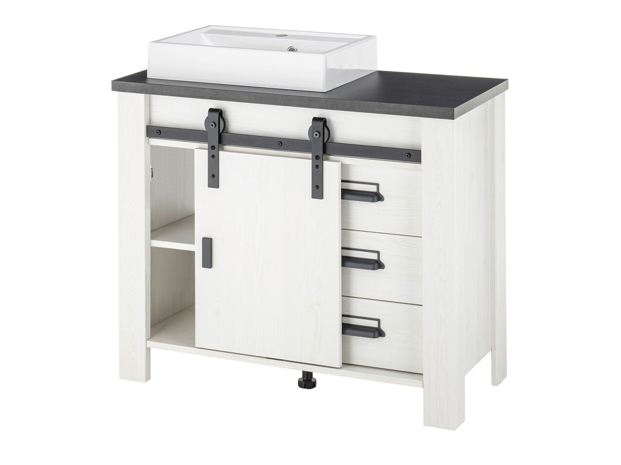 Kopalniški komplet Cirtale 136 (Beljen bor + Antracit)