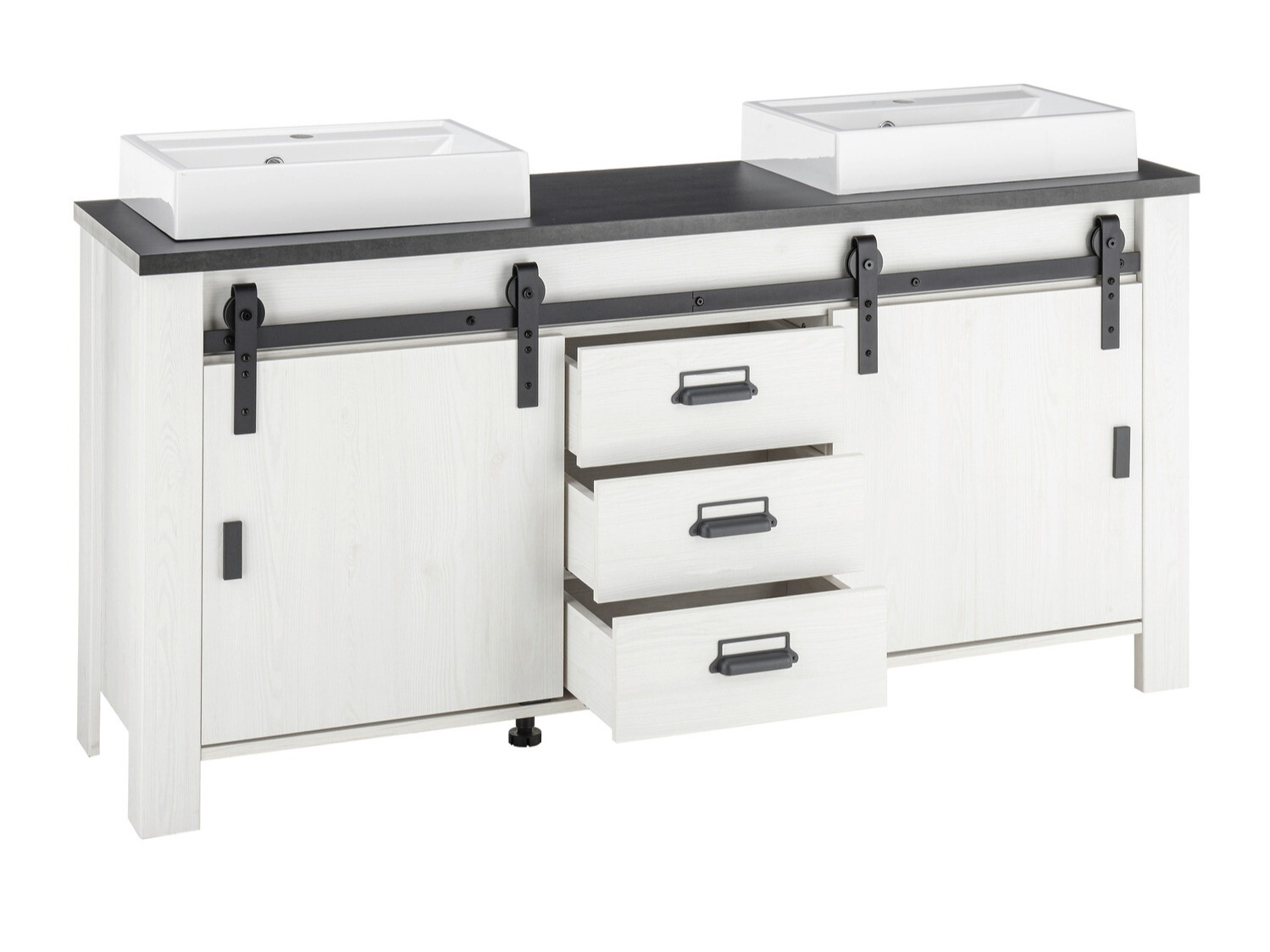 Kopalniški komplet Cirtale 137 (Beljen bor + Antracit)