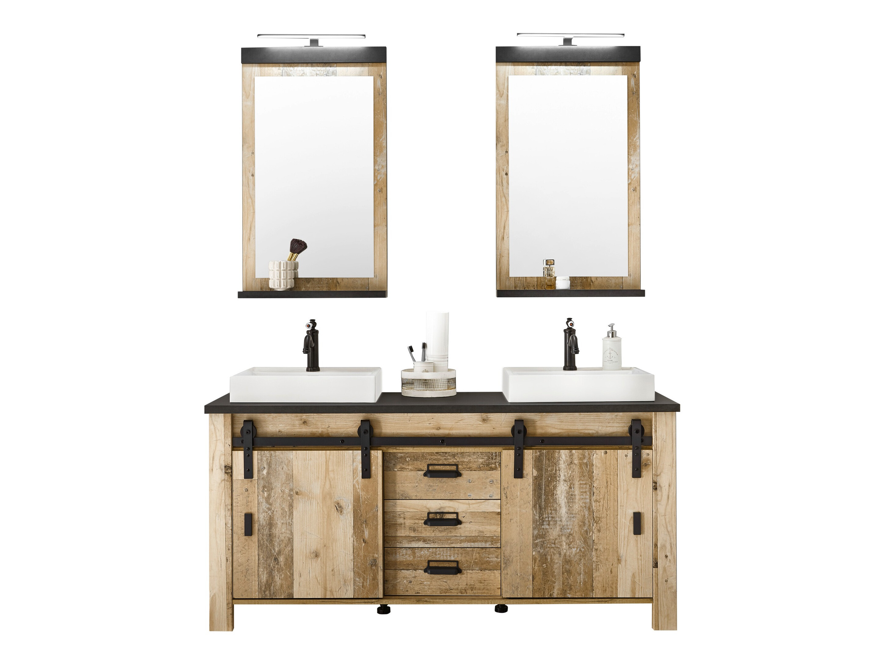 Kopalniški komplet Cirtale 137 (Rustikalen les + Antracit)