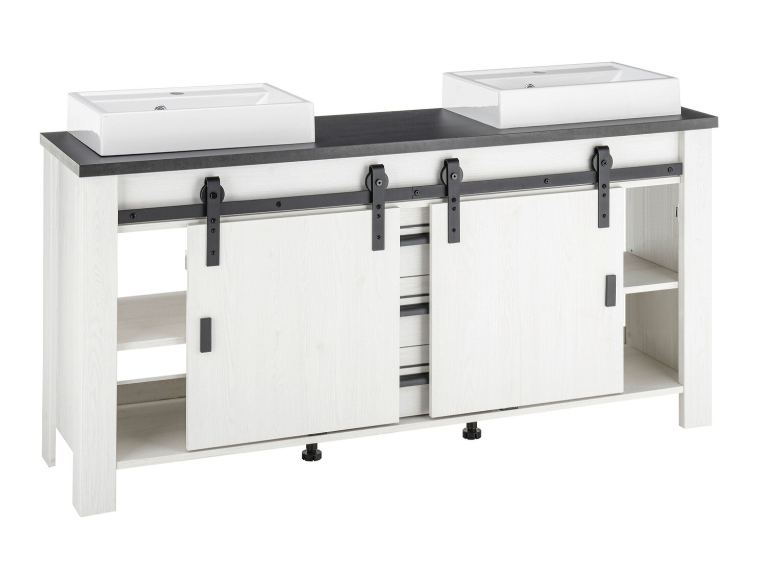 Kopalniški komplet Cirtale 140 (Beljen bor + Antracit)