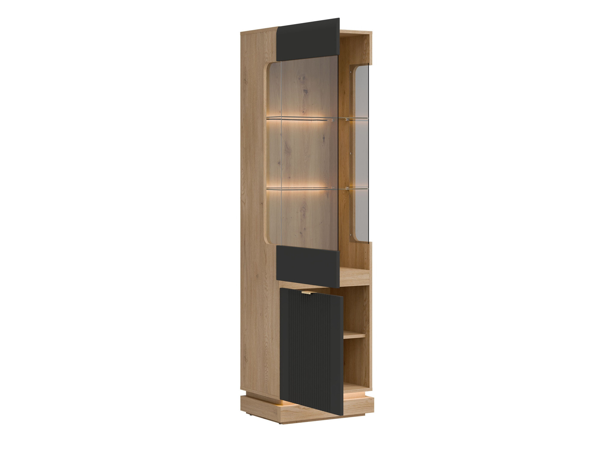 Regal Teselbu 109 (Antracit + Hrast)