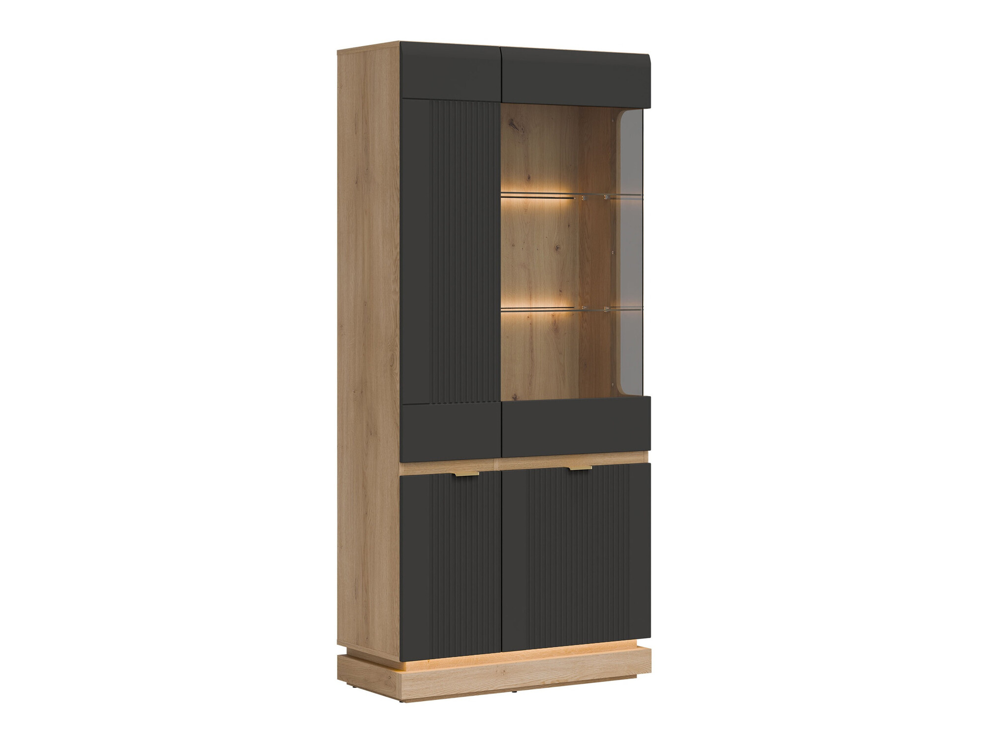 Regal Teselbu 111 (Antracit + Hrast)