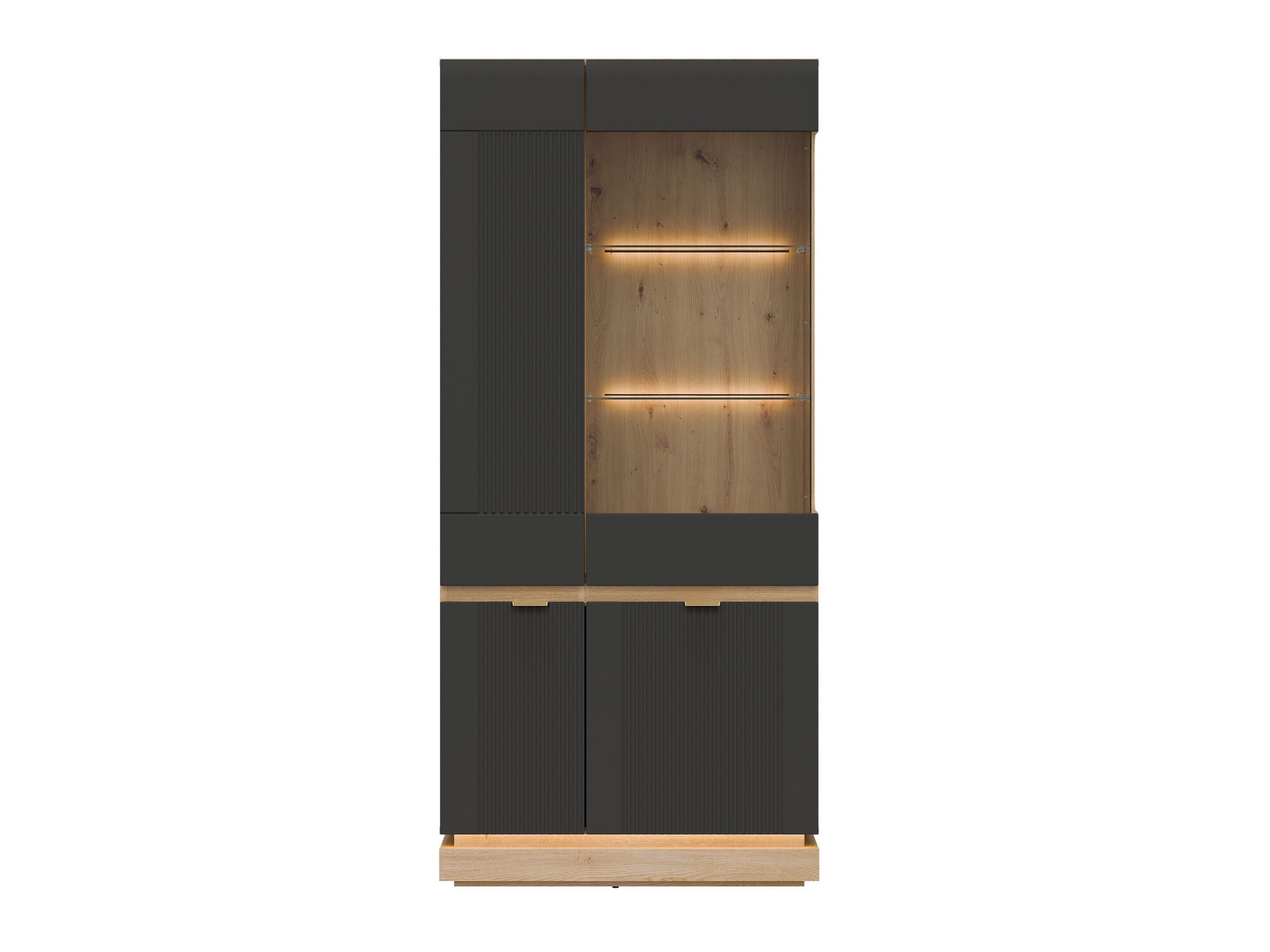 Regal Teselbu 111 (Antracit + Hrast)