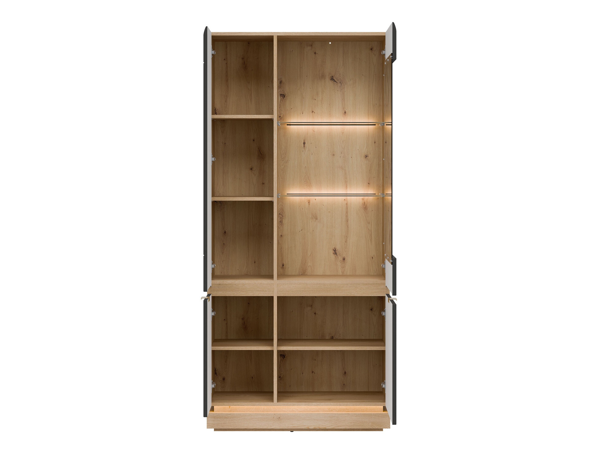 Regal Teselbu 111 (Antracit + Hrast)