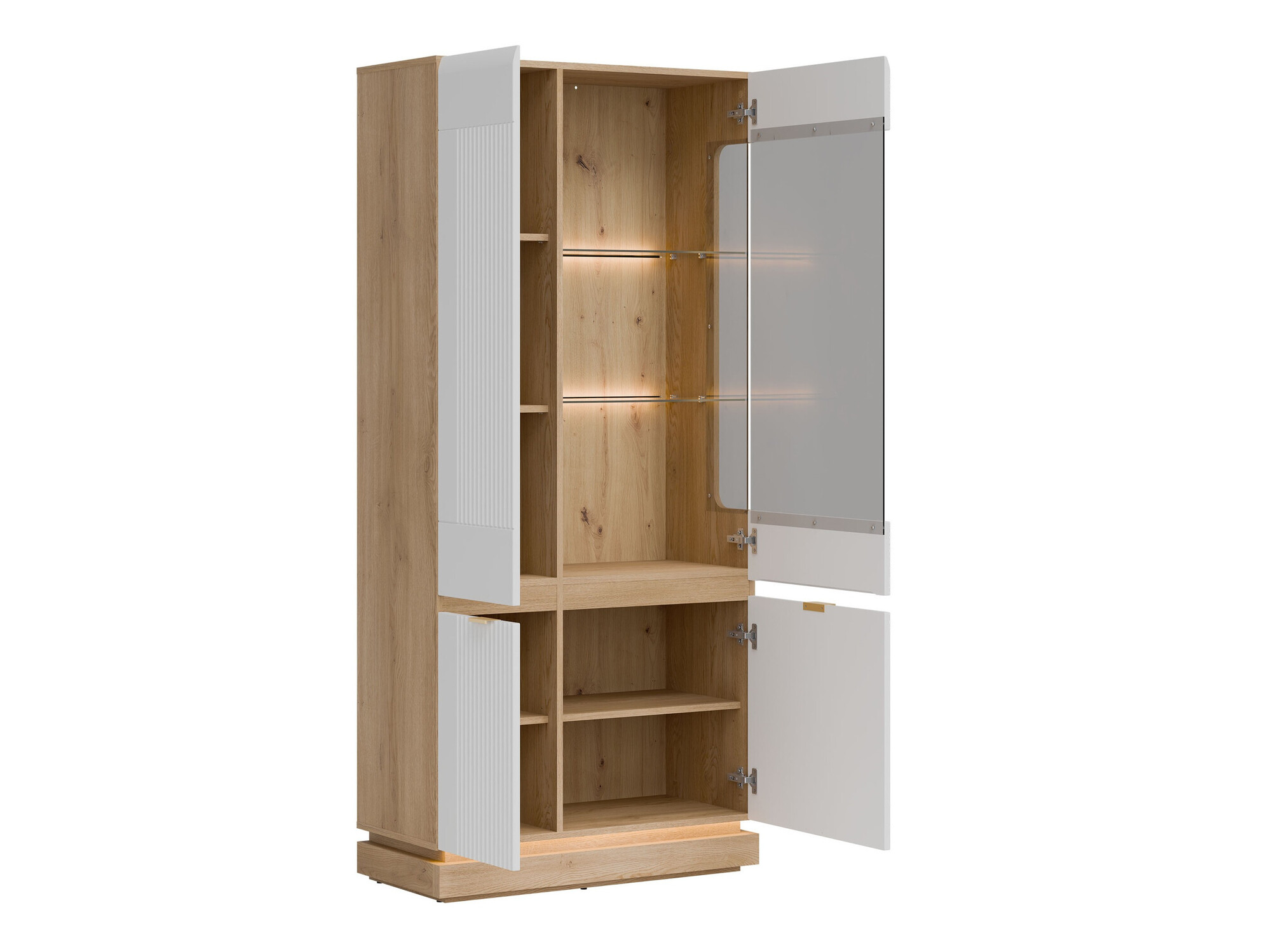 Regal Teselbu 111 (Bela + Hrast)