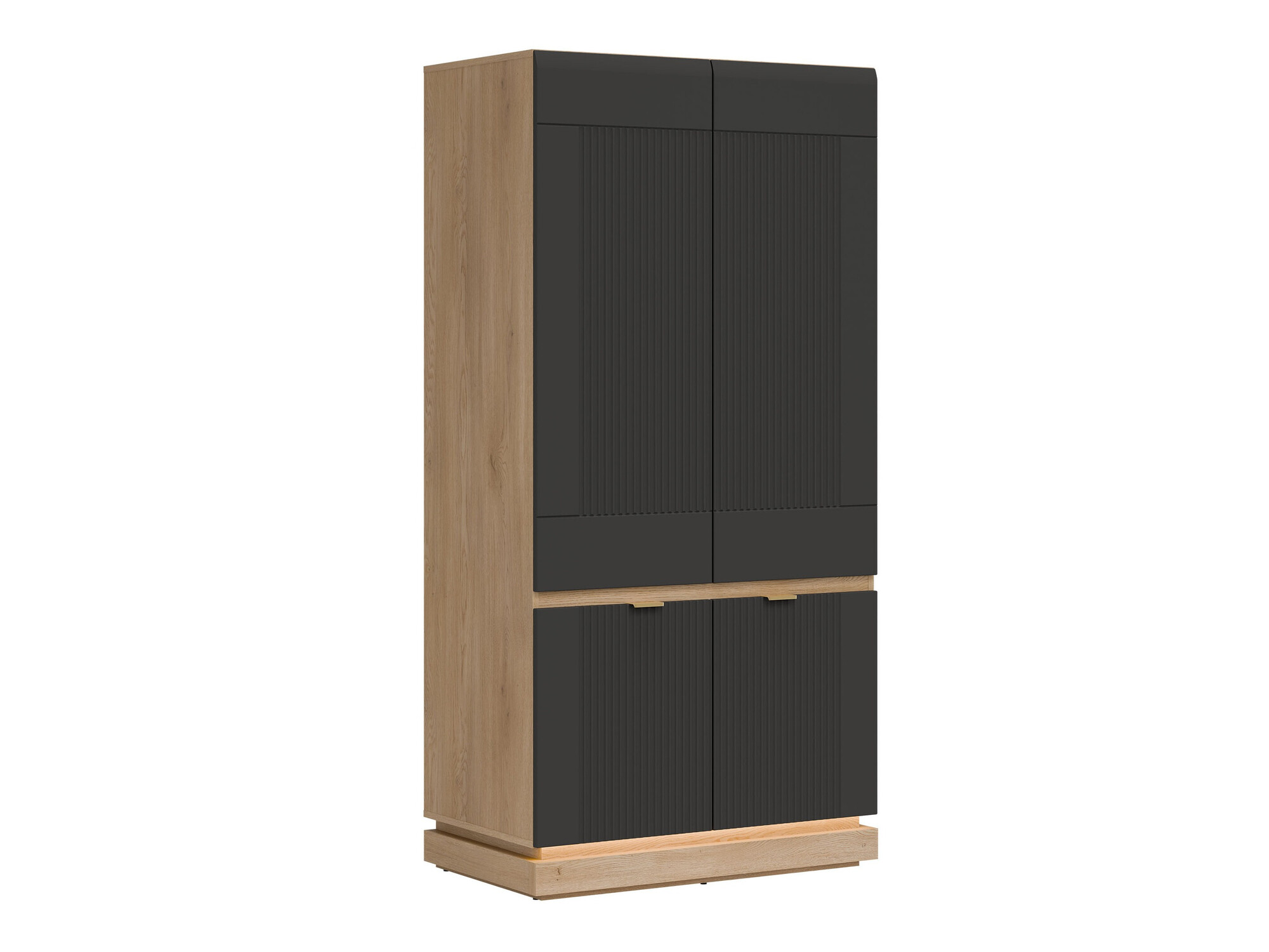 Garderobna omara Teselbu 113 (Antracit + Hrast)