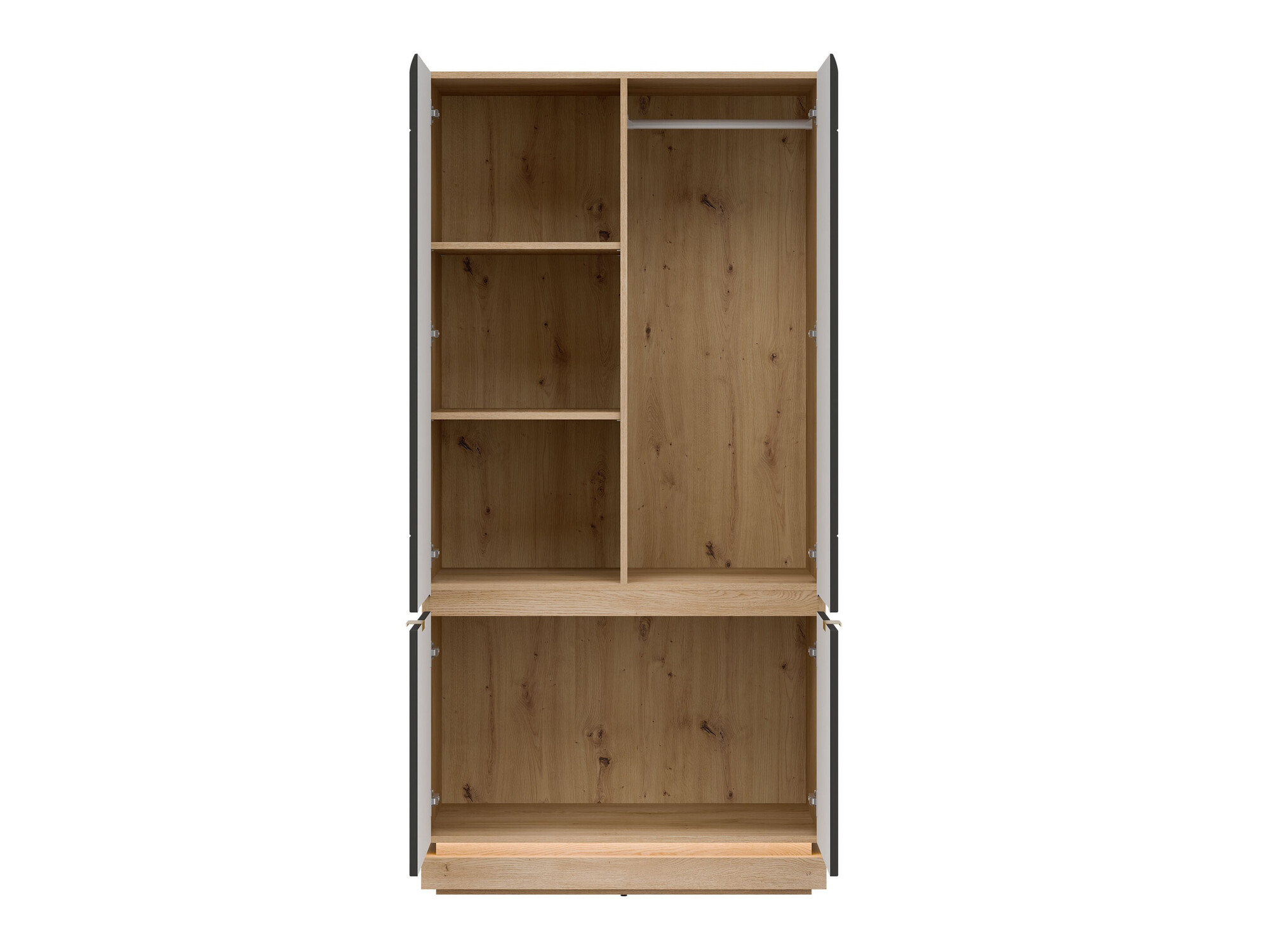 Garderobna omara Teselbu 113 (Antracit + Hrast)