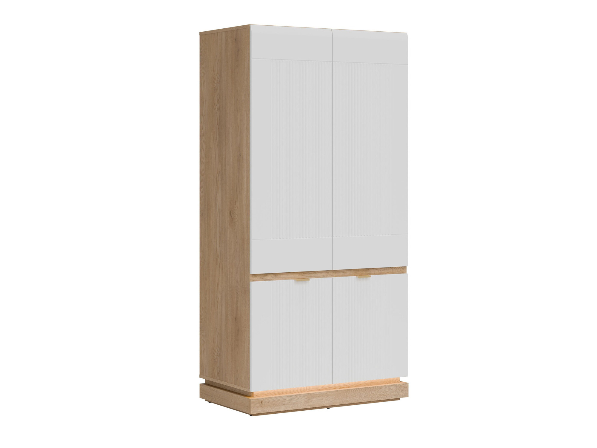 Garderobna omara Teselbu 113 (Bela + Hrast)