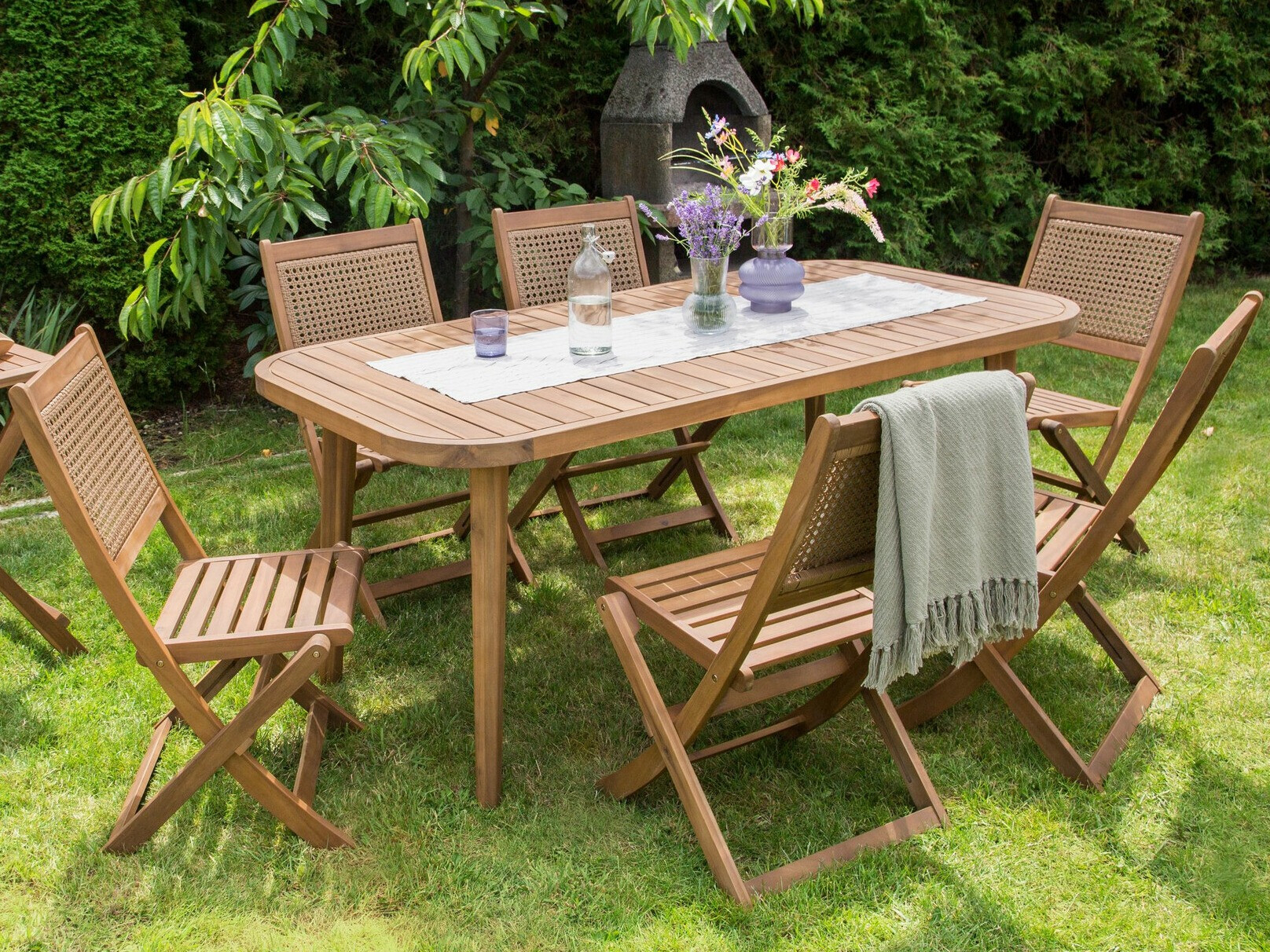 Komplet mize in stolov Berwyn 2624