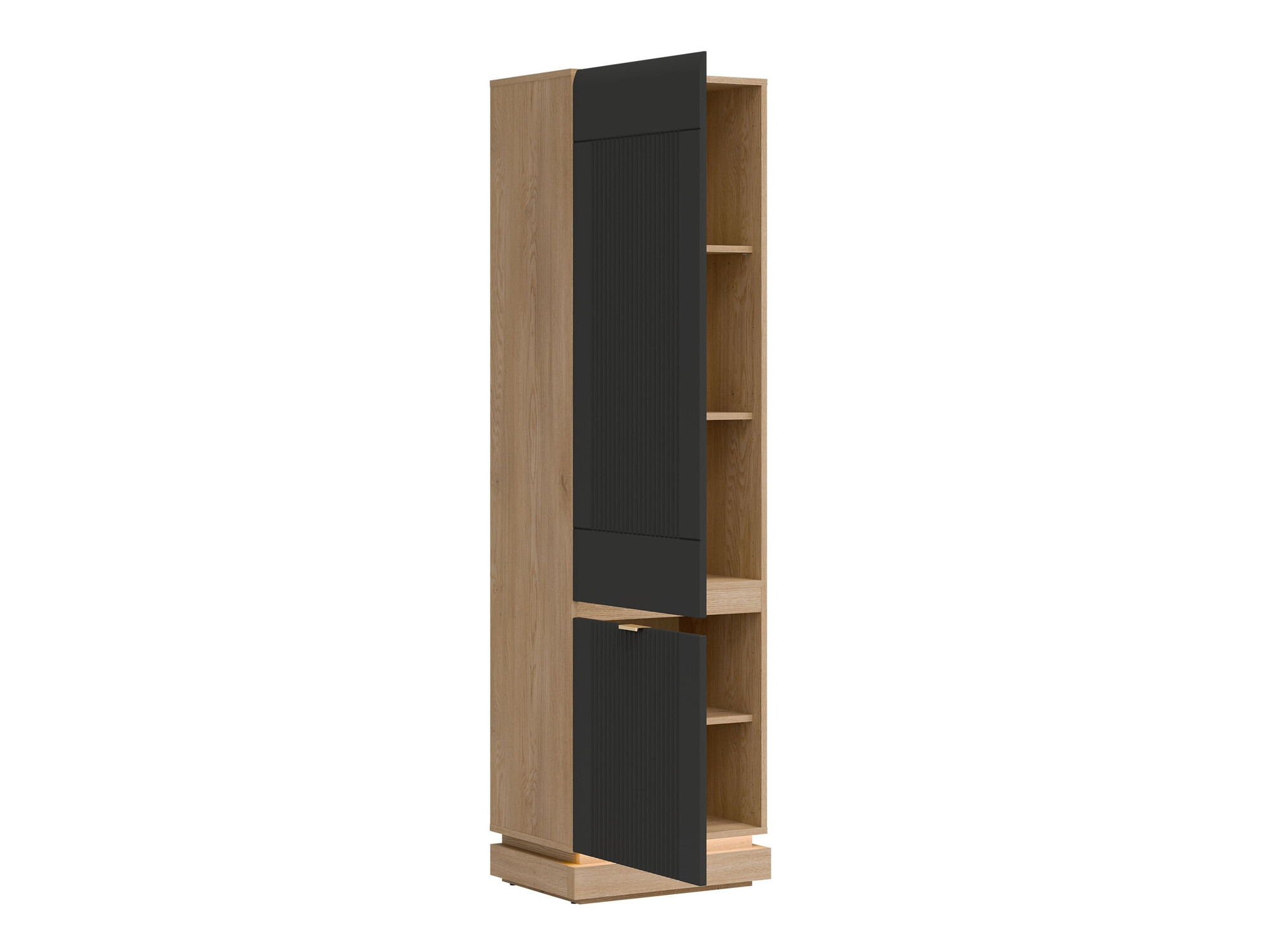 Regal Teselbu 112 (Antracit + Hrast)