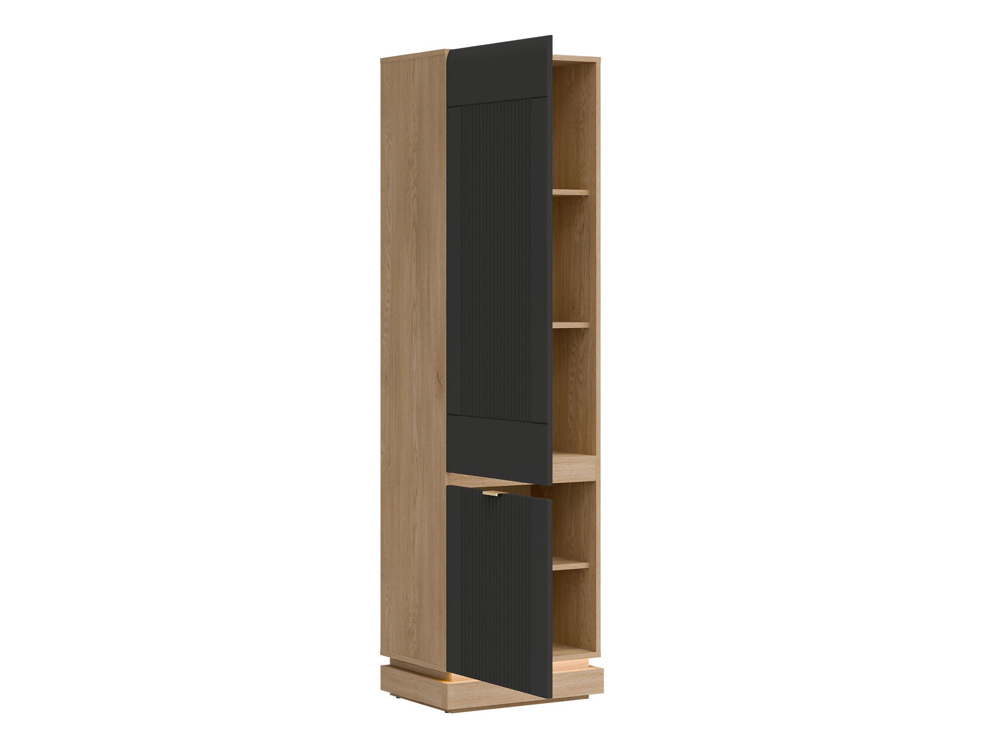 Regal Teselbu 112 (Antracit + Hrast)