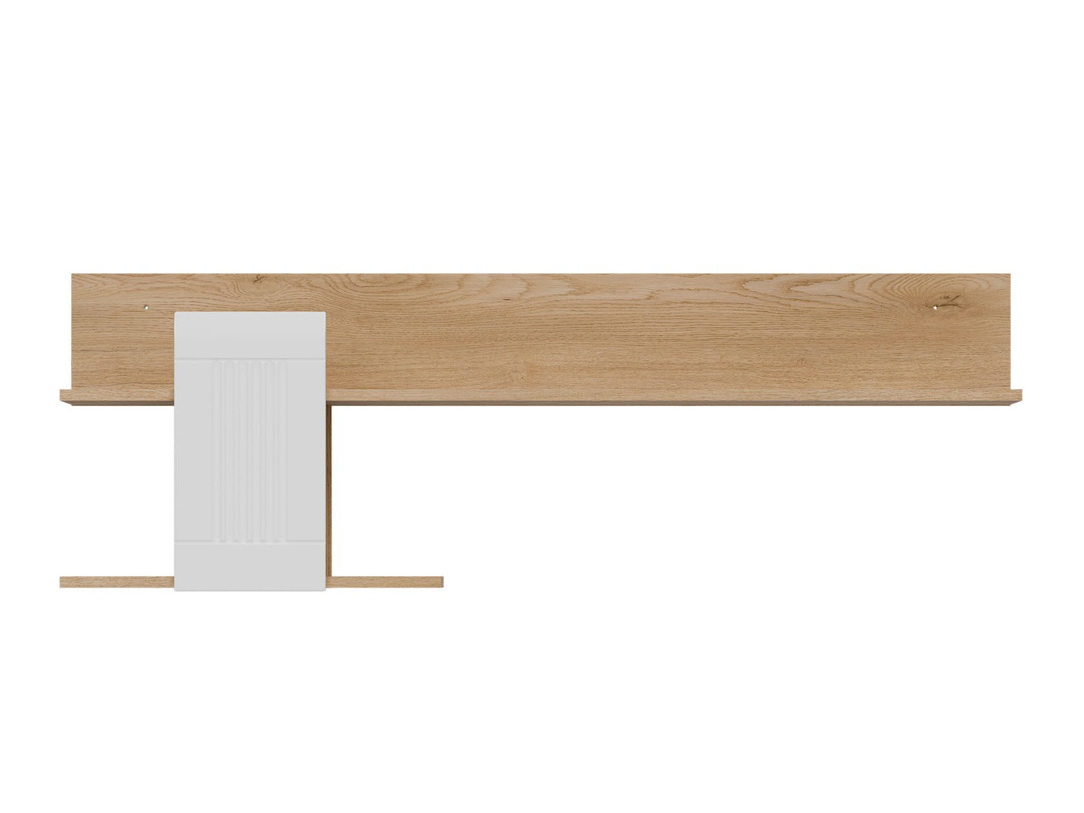 Stenska polica Teselbu 115 (Bela + Hrast)