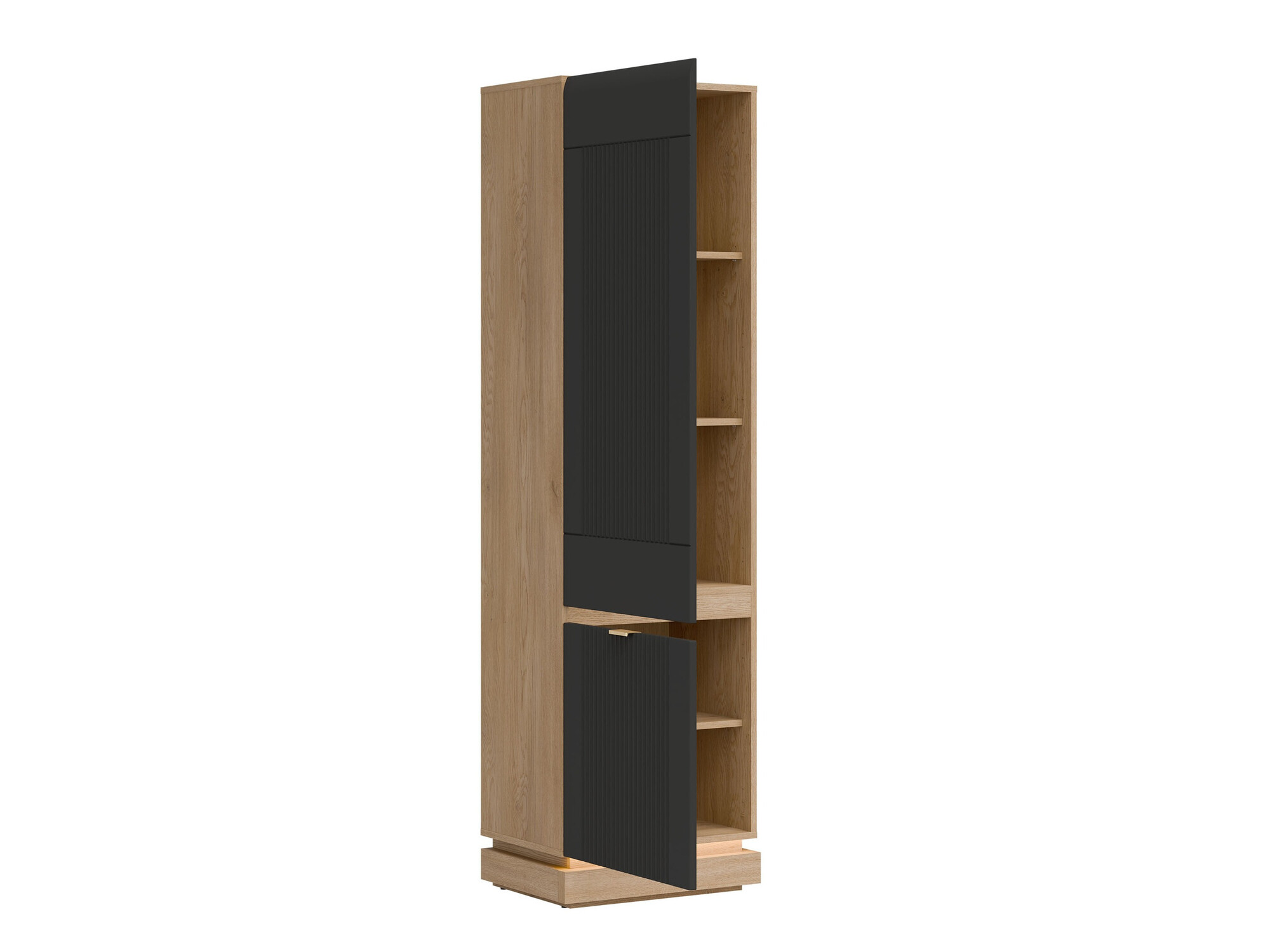 Komplet spalnic Teselbu 117 (Antracit + Hrast)