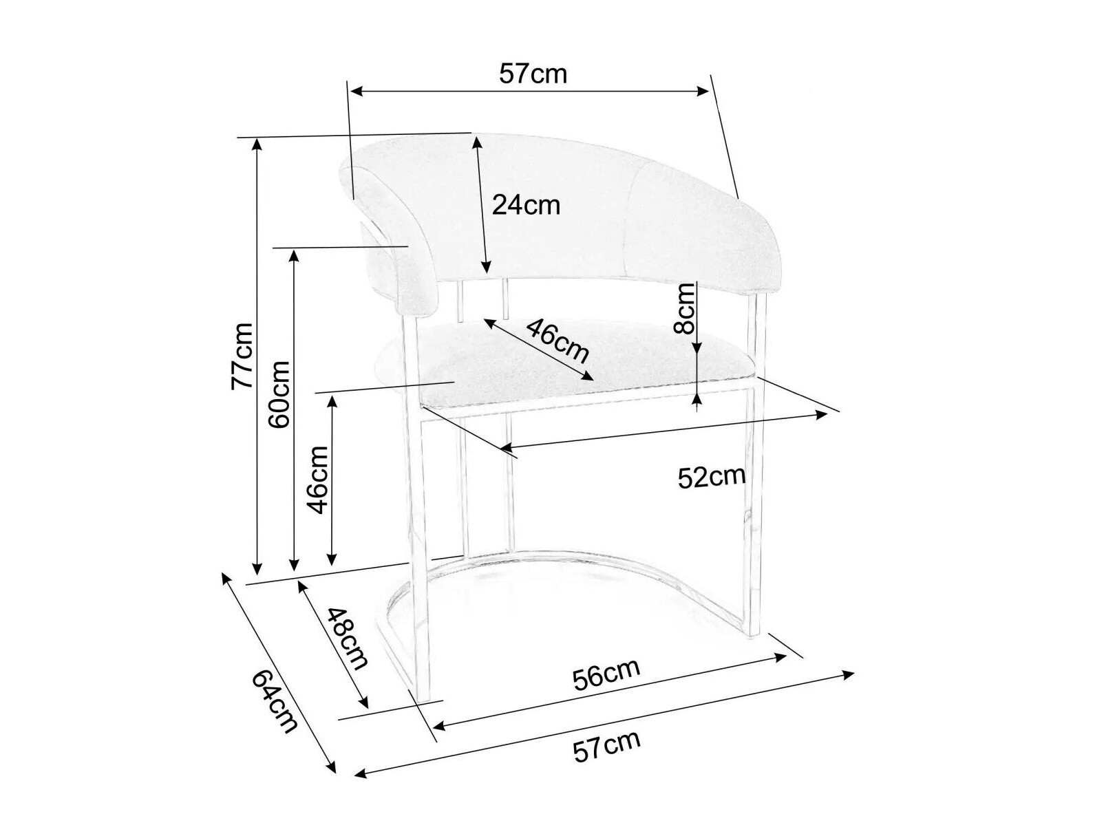 Stol Detroit 740 (Bež)