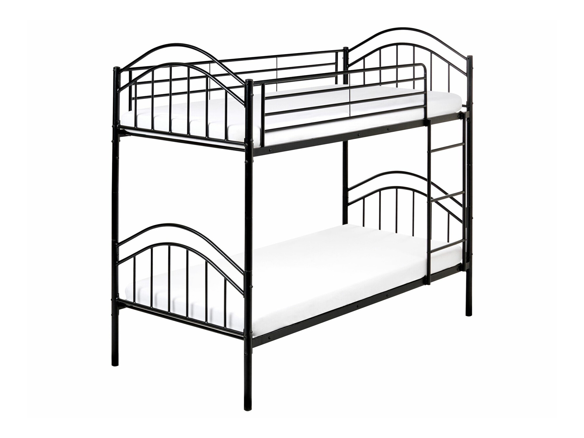 Dvonadstropna postelja Berwyn 2634 (Črna)