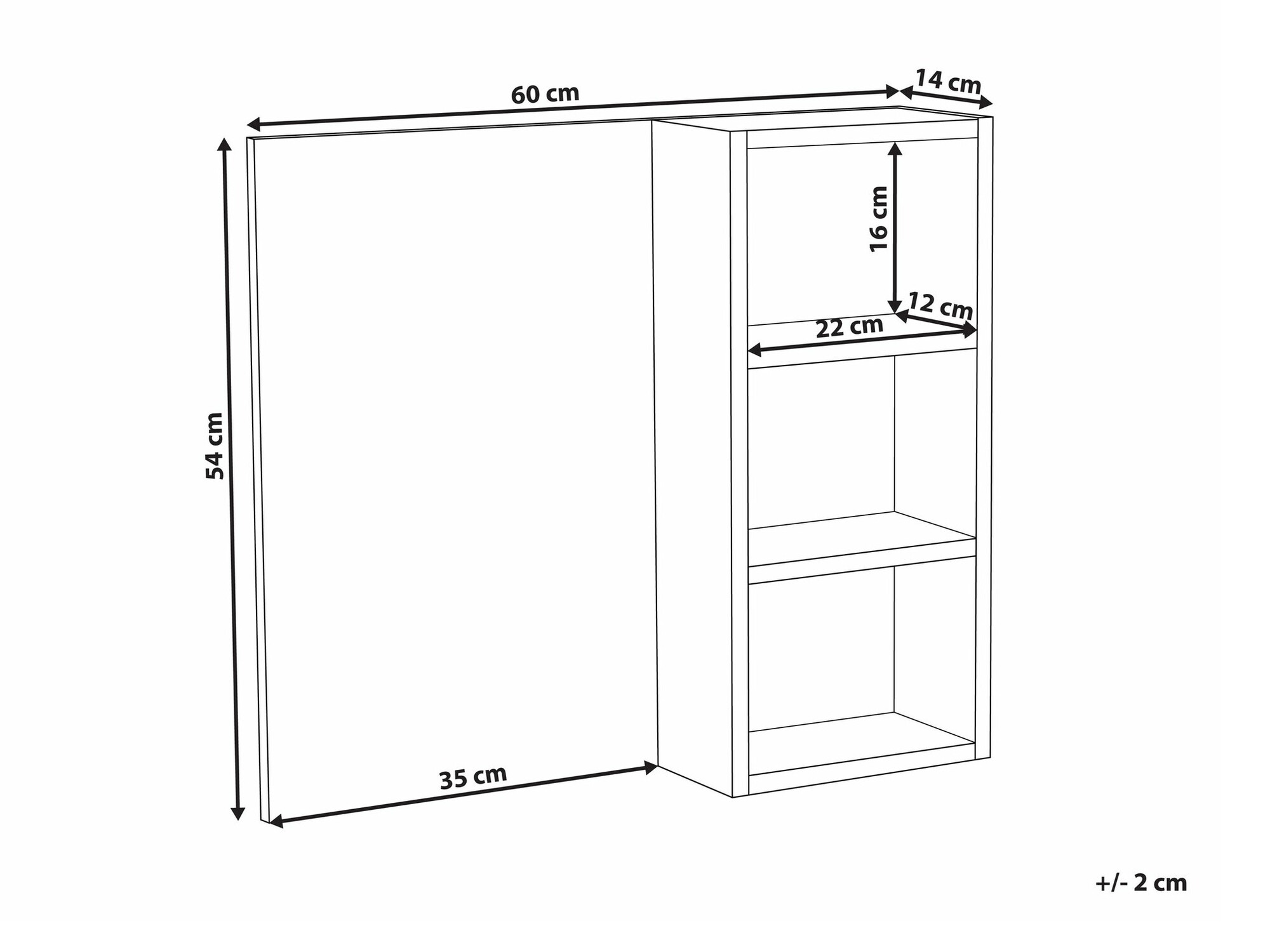 Kopalniško ogledalo Berwyn 2643 (Črna)
