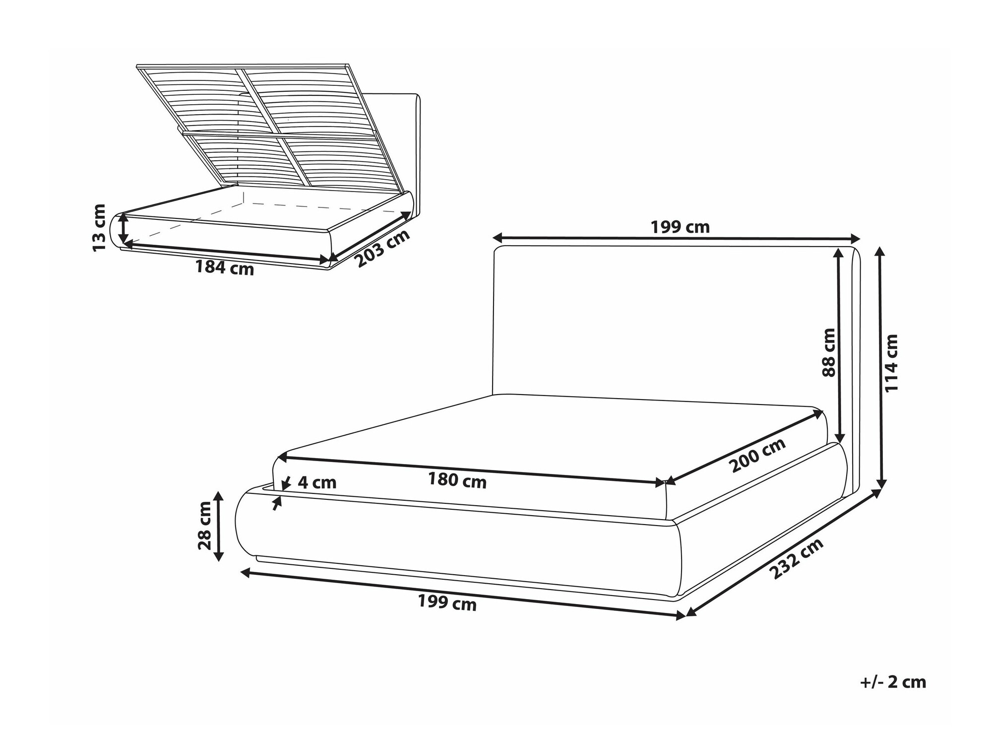 Postelja Berwyn 2642 (Bež)