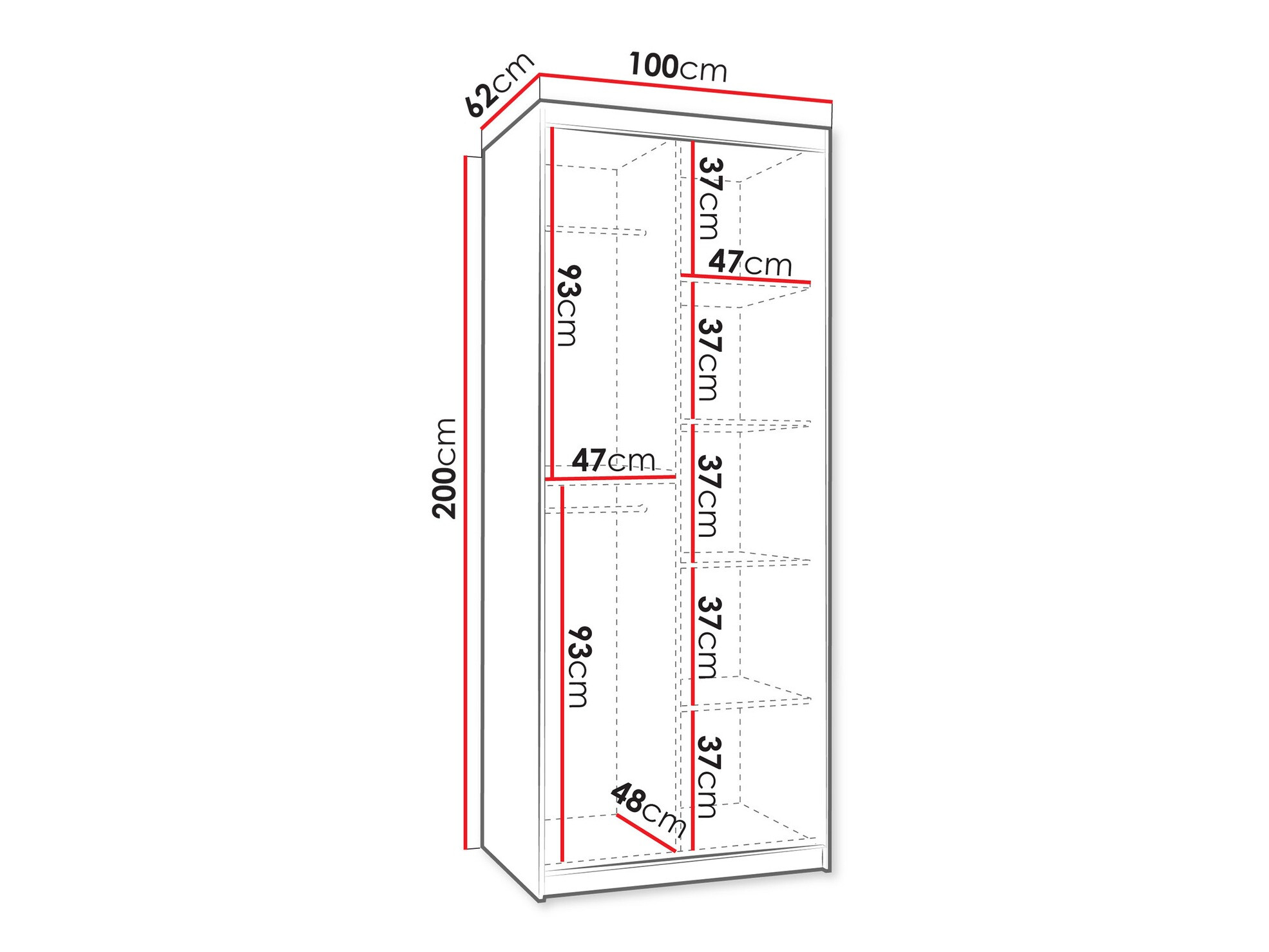 Garderobna omara Hartford 498 (Artisan hrast)