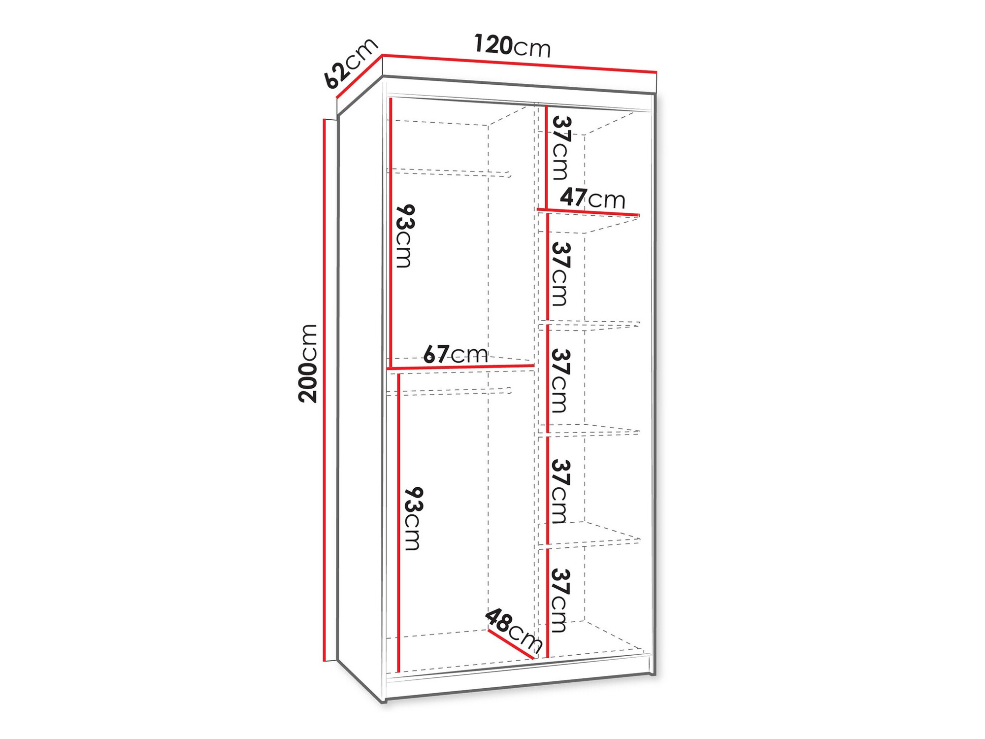 Garderobna omara Hartford 501 (Kašmir)
