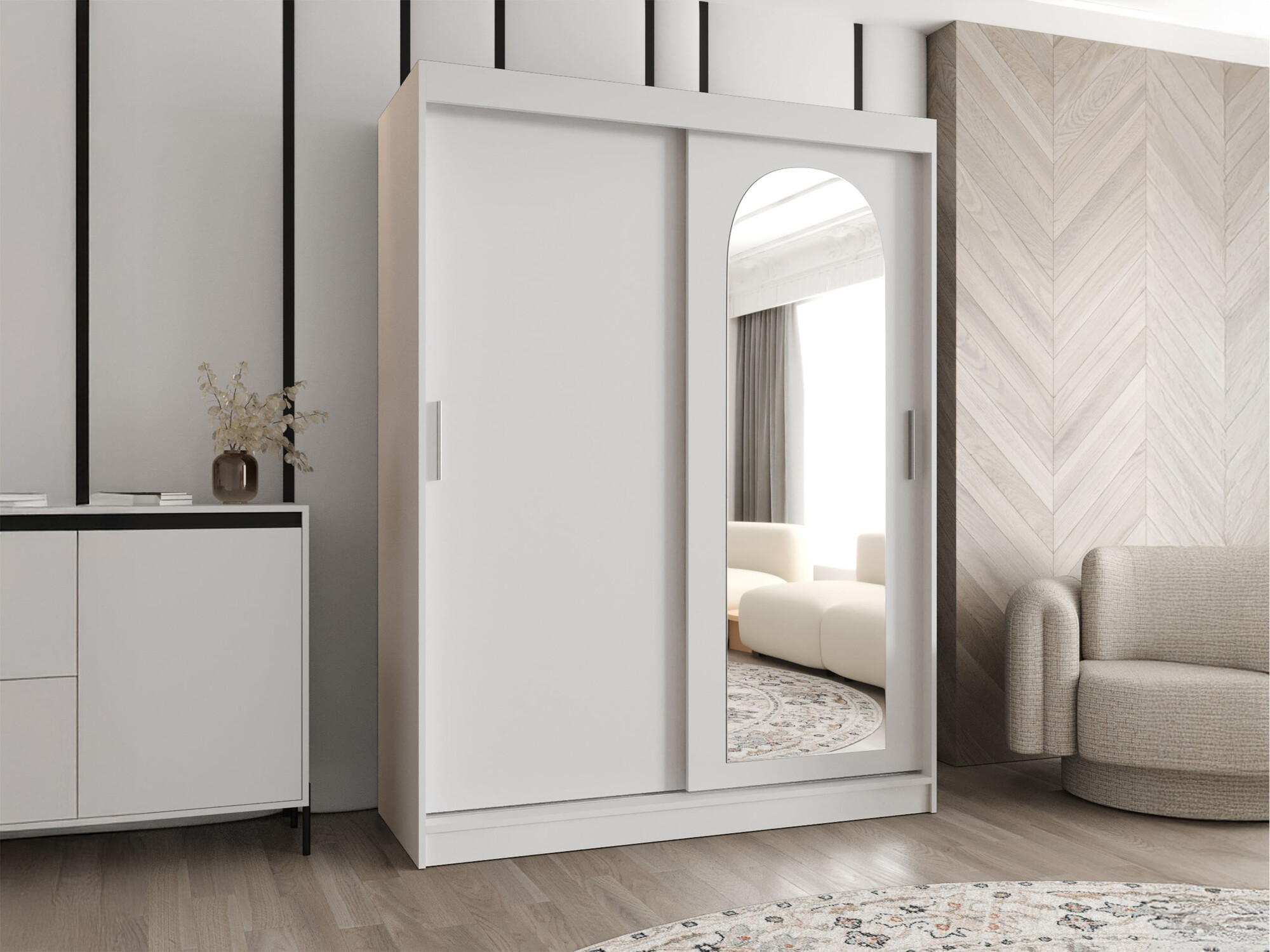Garderobna omara Hartford 502 (Bela)